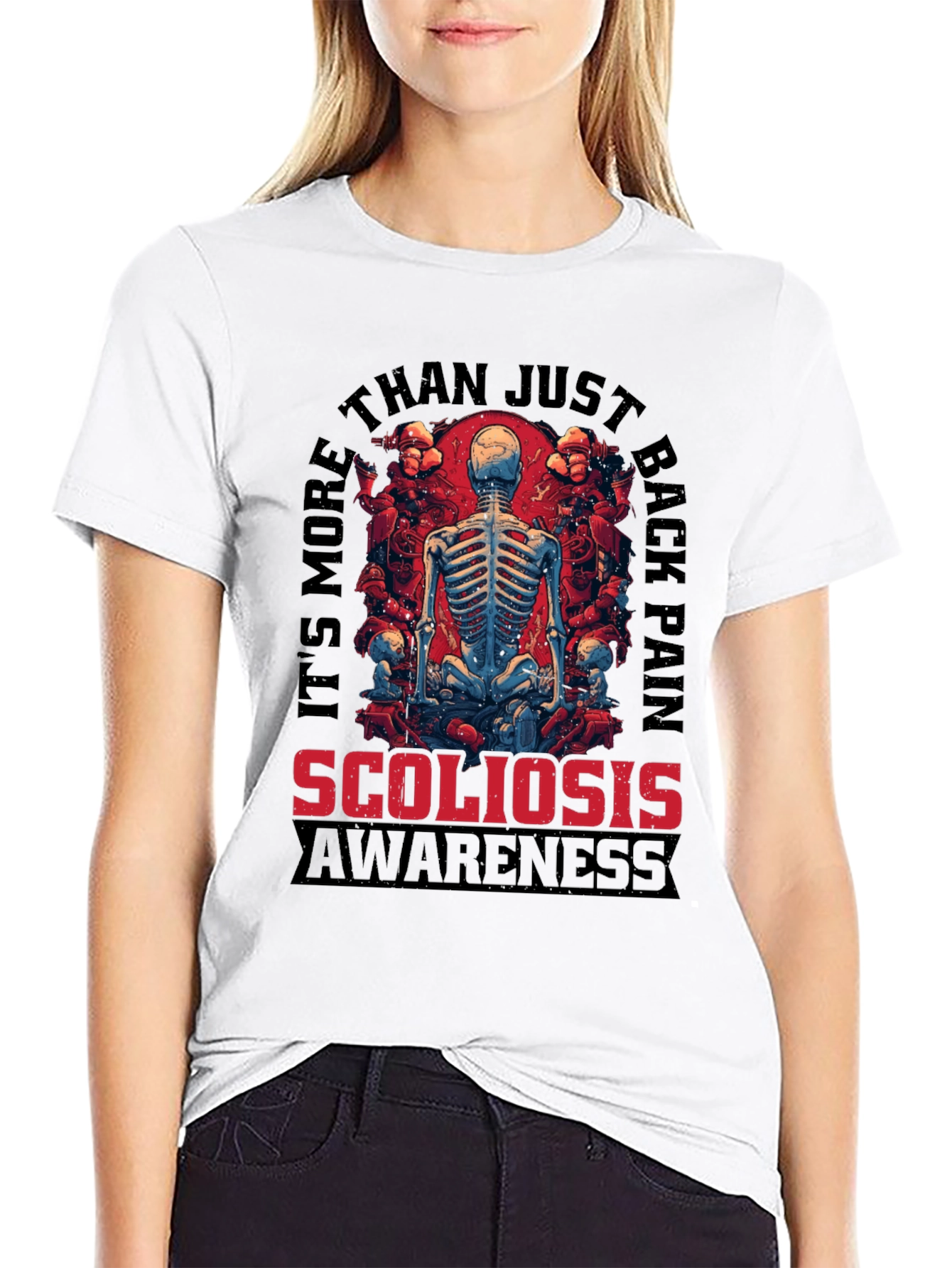 Scoliosis Awareness T-Shirt: Back Pain Support
