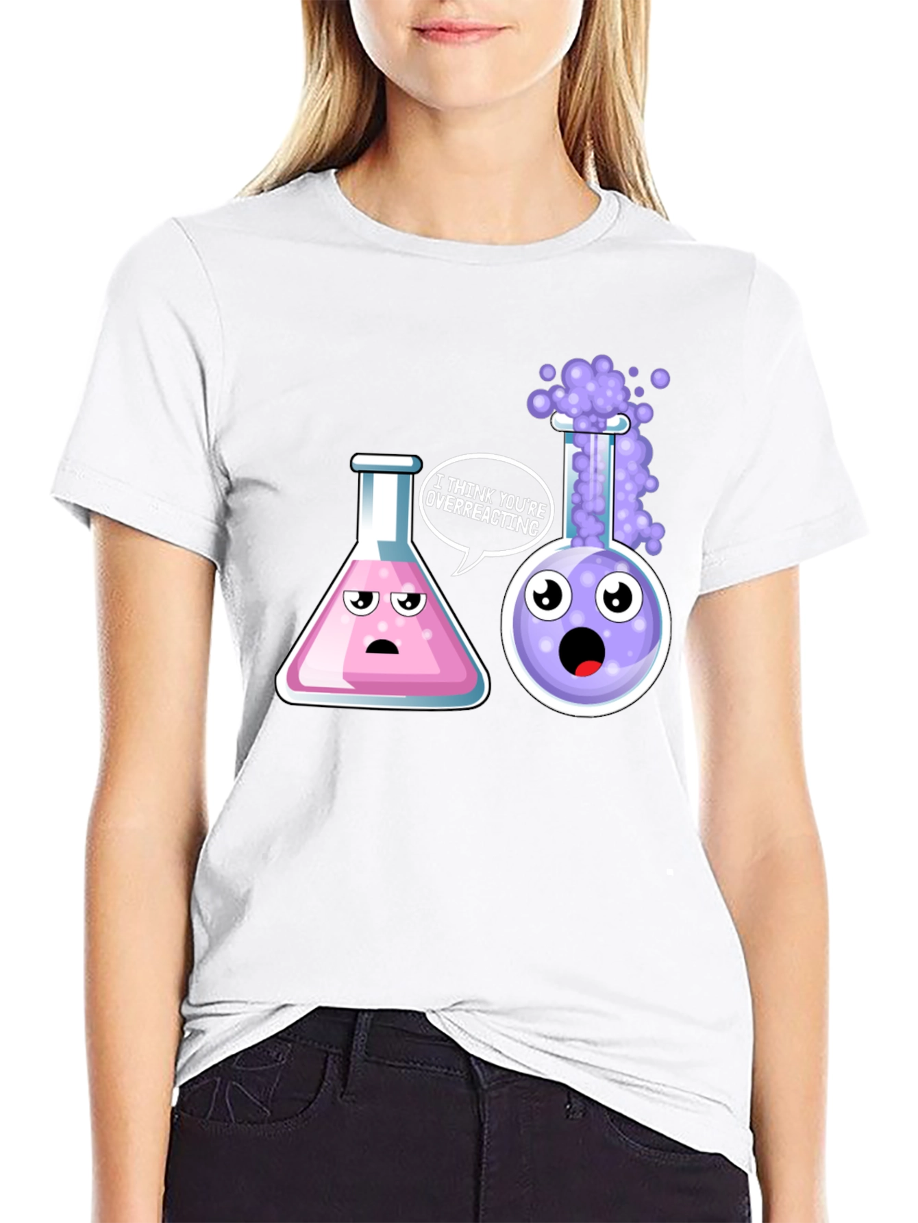 Funny Chemistry T-Shirt: Overreacting Science Tee