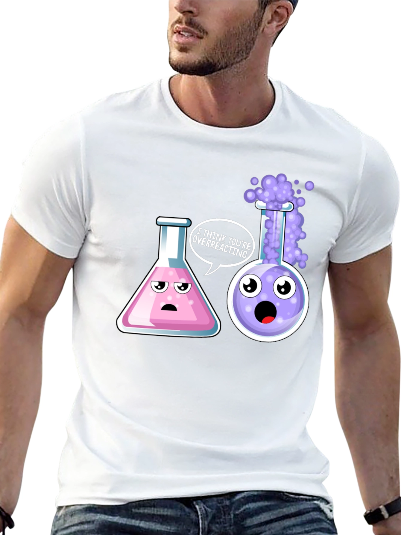 Funny Chemistry T-Shirt: Overreacting Science Tee