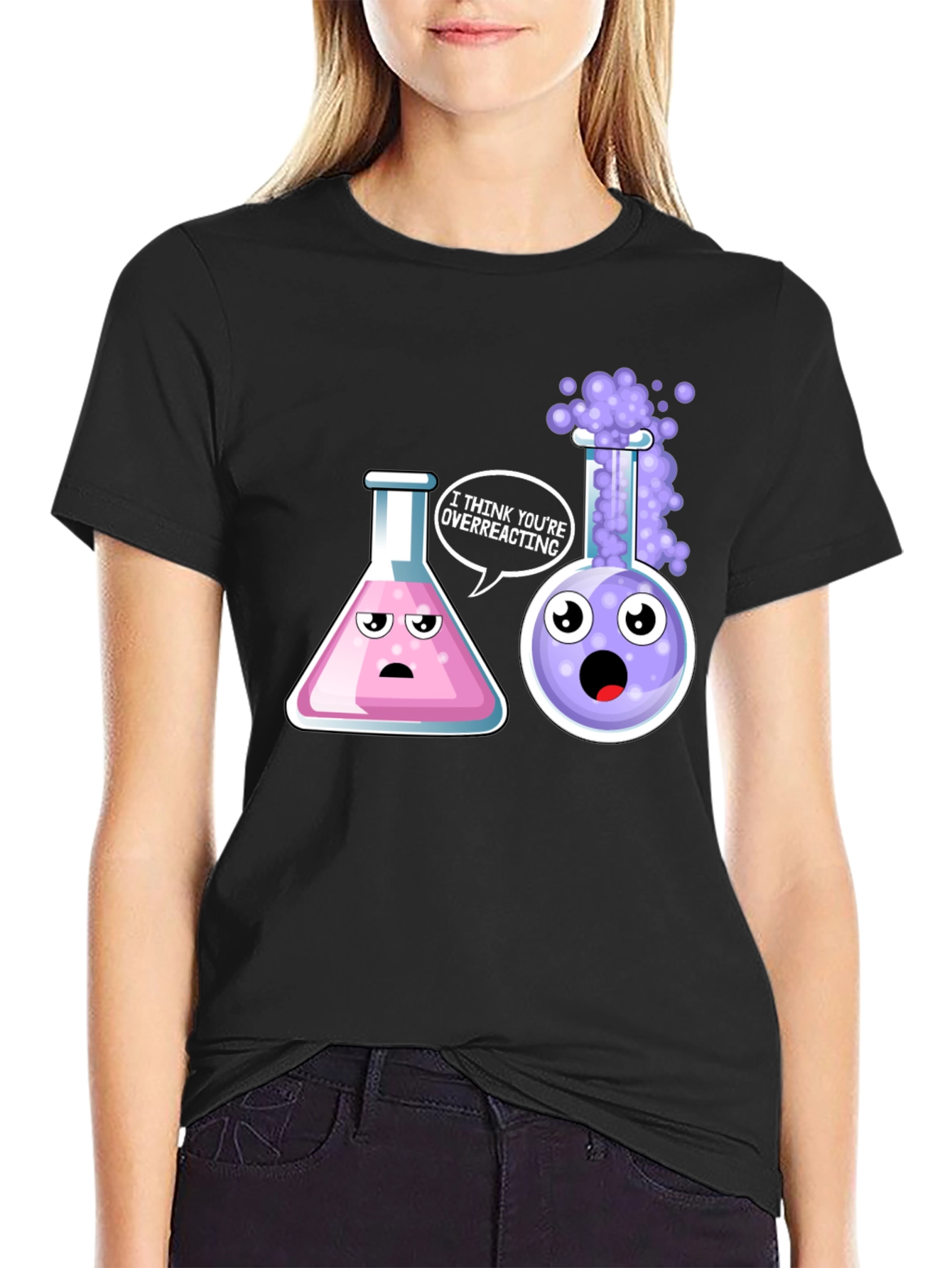 Funny Chemistry T-Shirt: Overreacting Science Tee