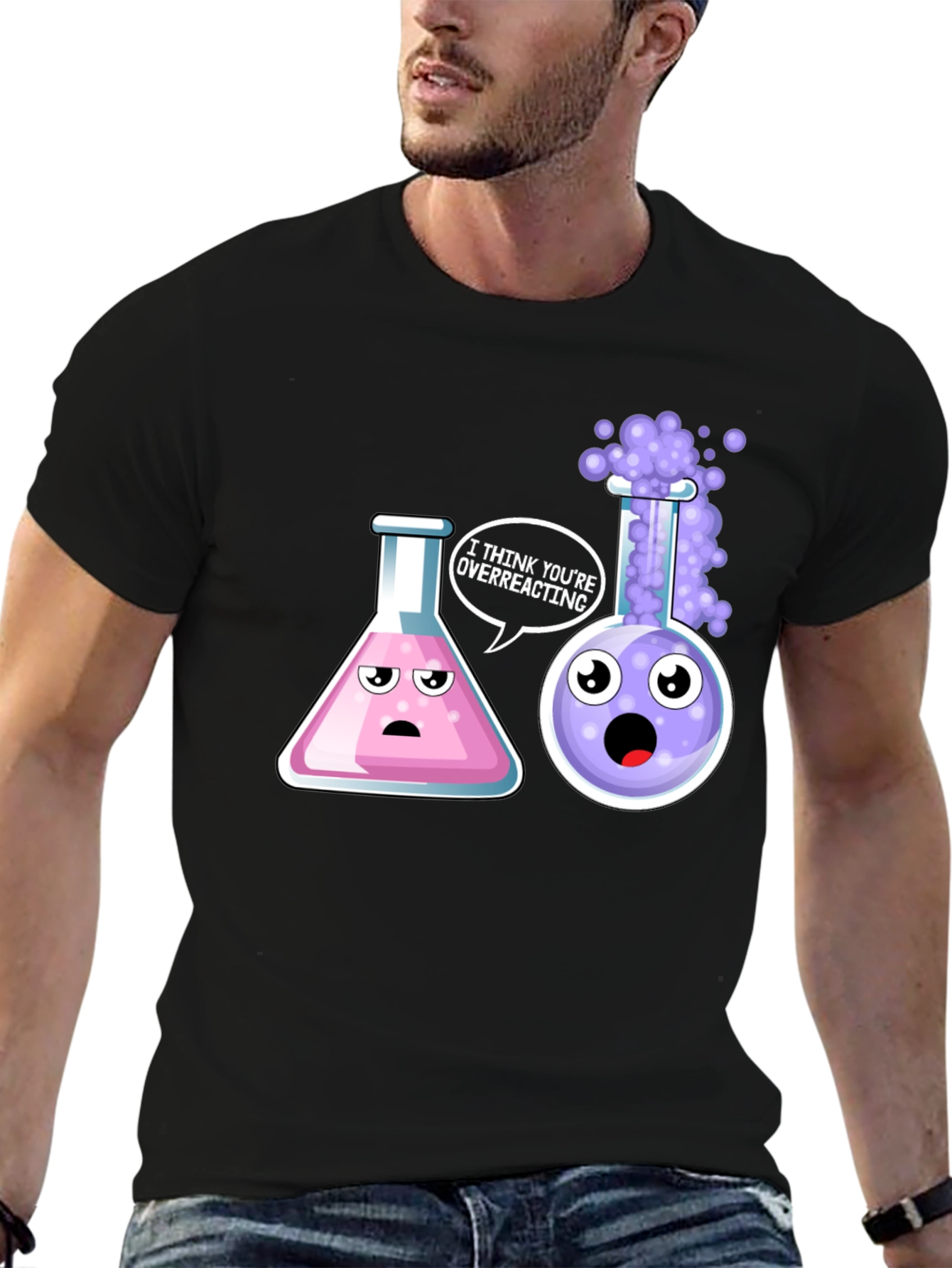 Funny Chemistry T-Shirt: Overreacting Science Tee