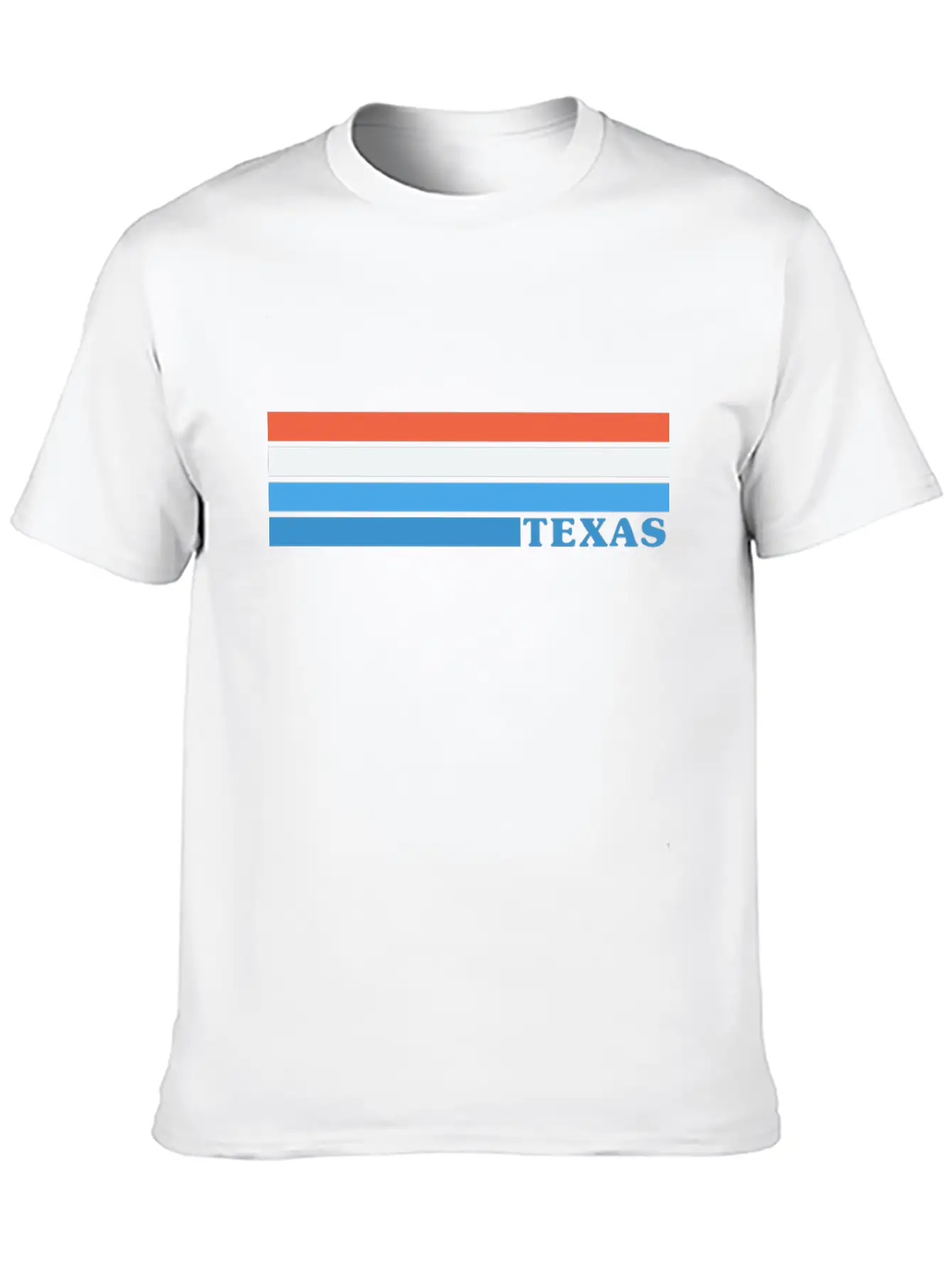 Classic Retro Stripes - Texas Comfortable Minimalist Graphic Tee – Summer Style Essential