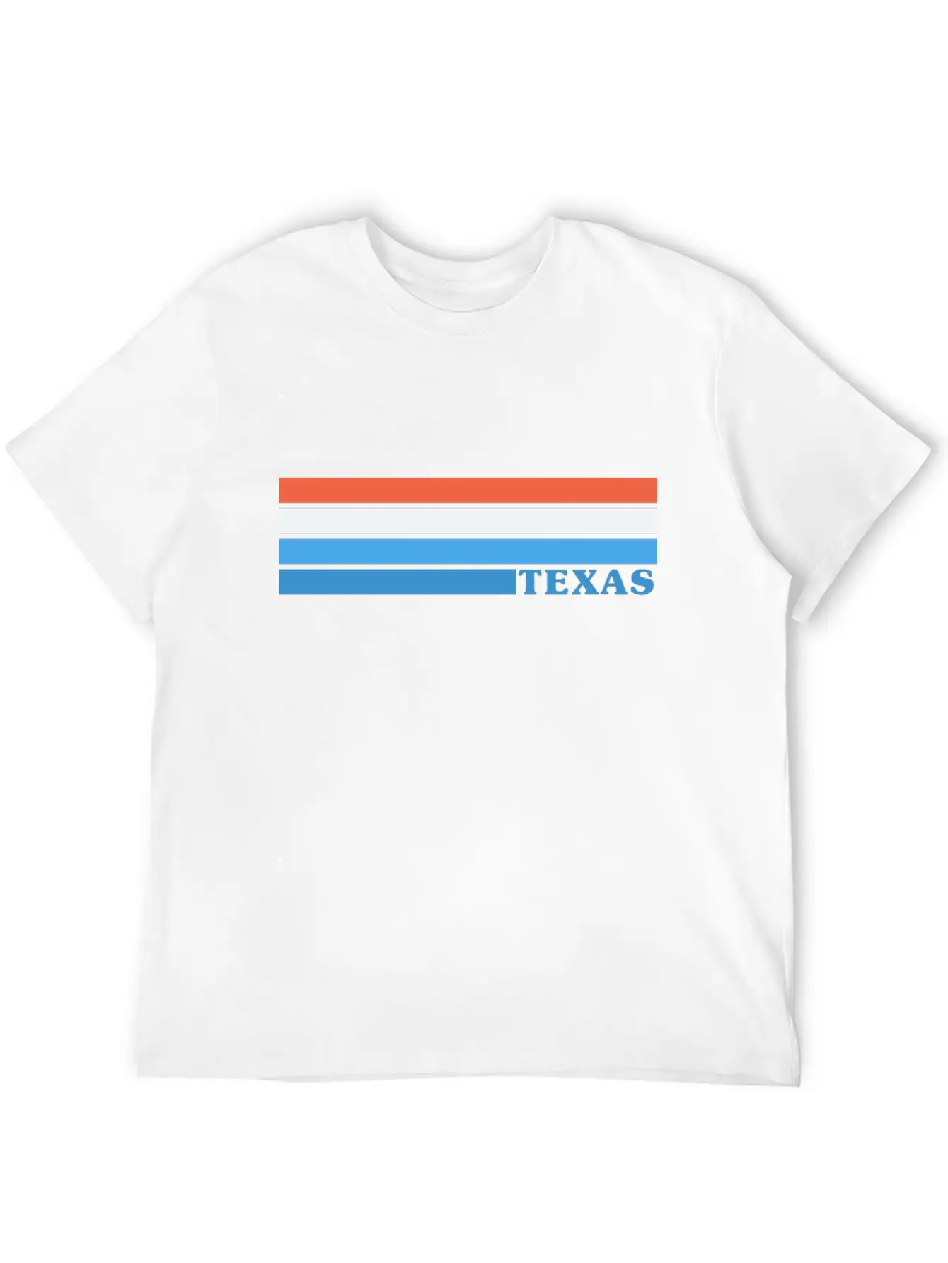 Classic Retro Stripes - Texas Comfortable Minimalist Graphic Tee – Summer Style Essential