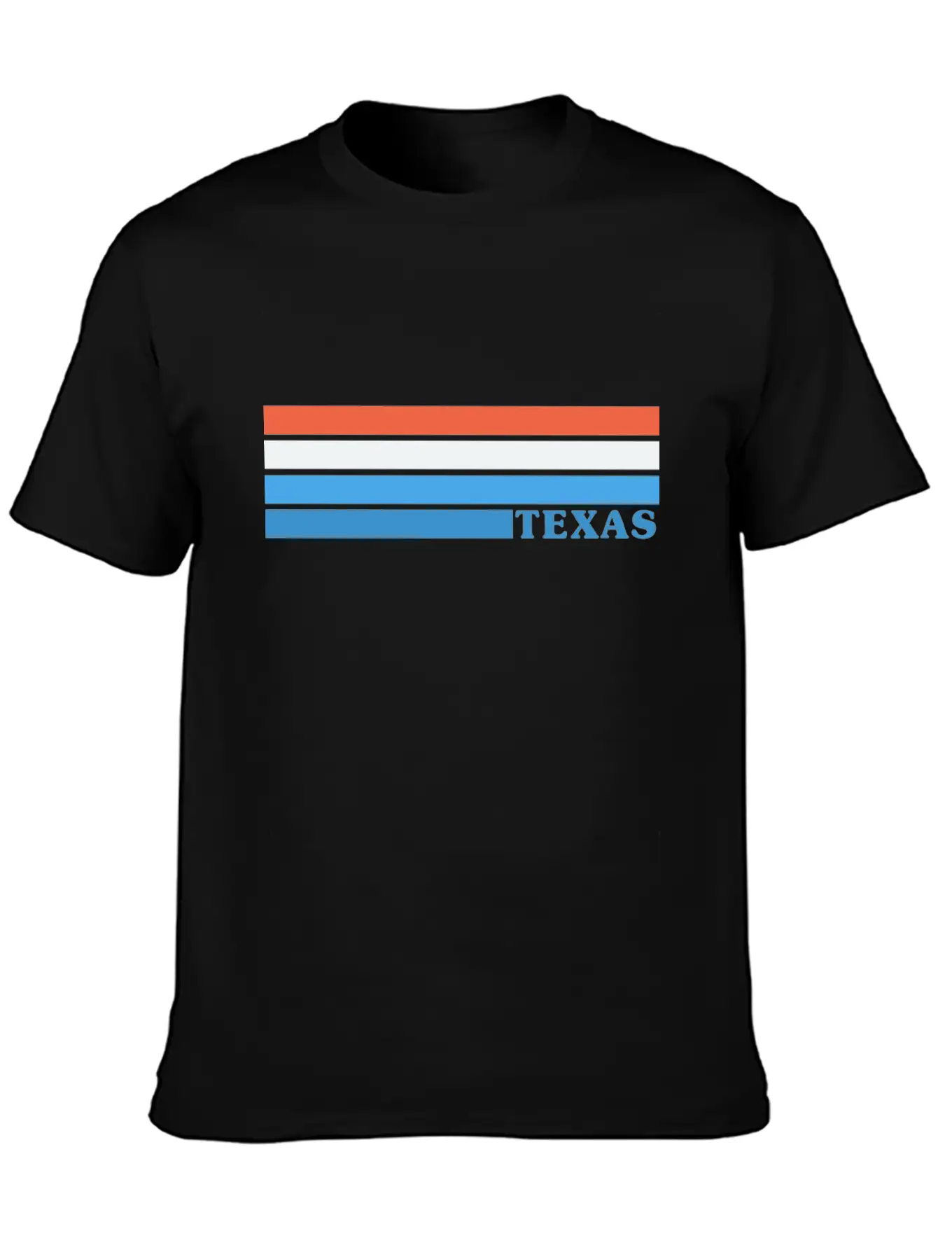 Classic Retro Stripes - Texas Comfortable Minimalist Graphic Tee – Summer Style Essential