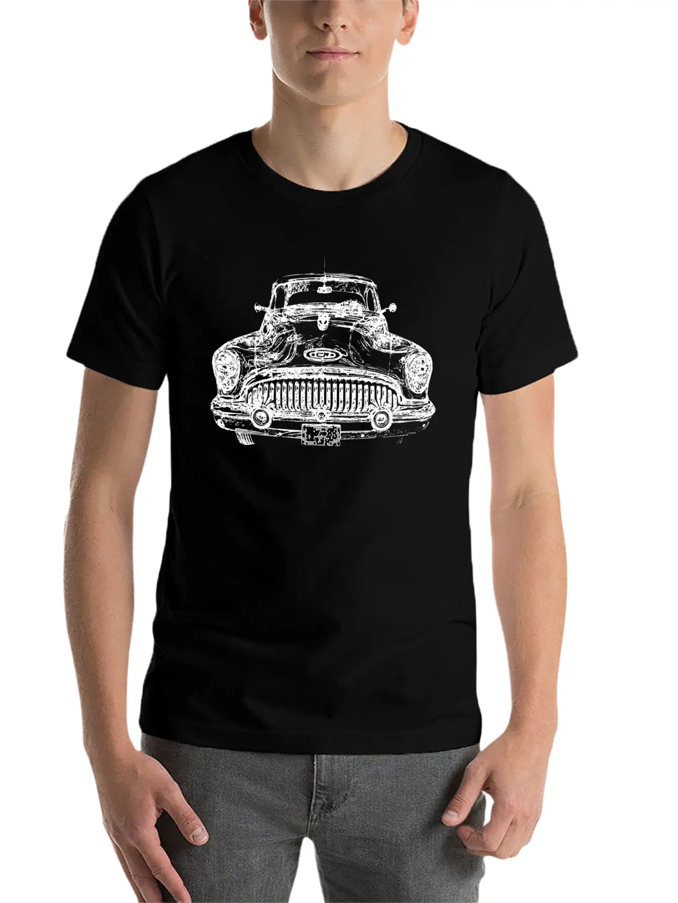Classic US Car Unisex Casual T-Shirt – Clean Design For Daily Comfort