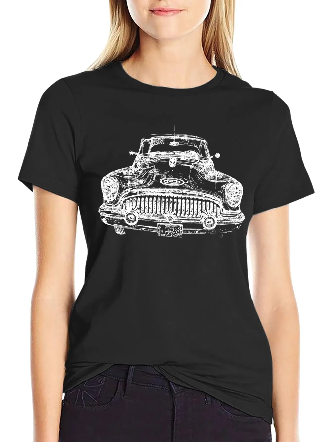 Classic US Car Unisex Casual T-Shirt – Clean Design For Daily Comfort