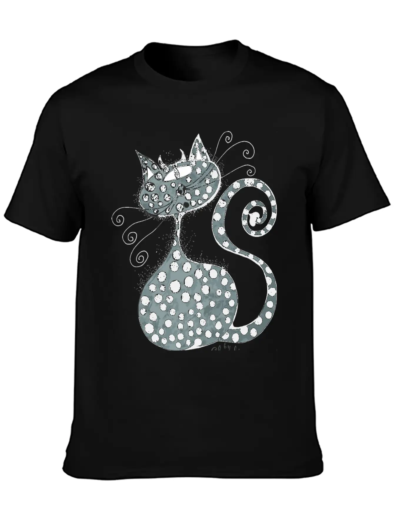 Claudia Worms Cat Stylish Everyday T-Shirt – Unisex Basic Cotton Tee