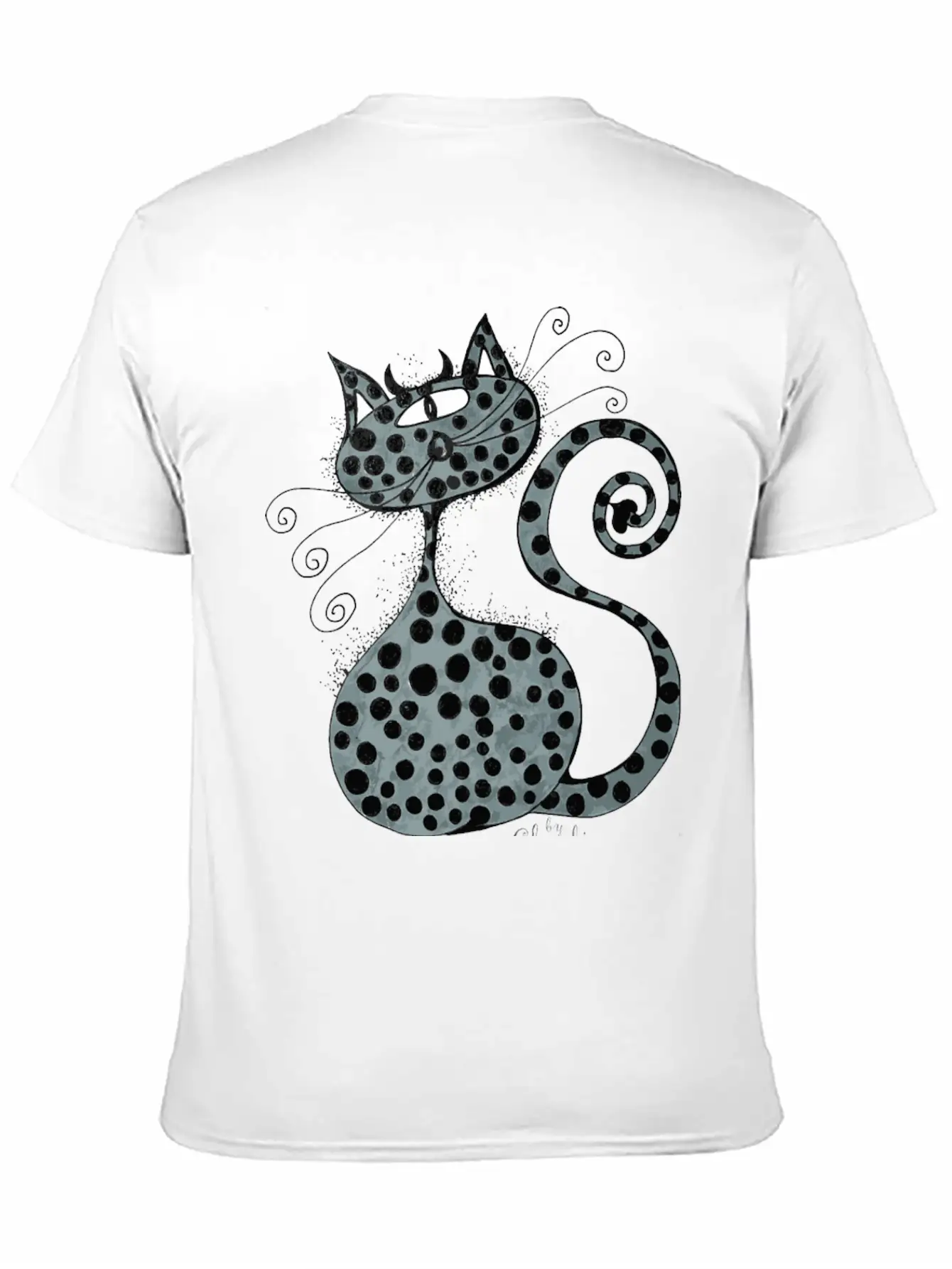 Claudia Worms Cat Stylish Everyday T-Shirt – Unisex Basic Cotton Tee