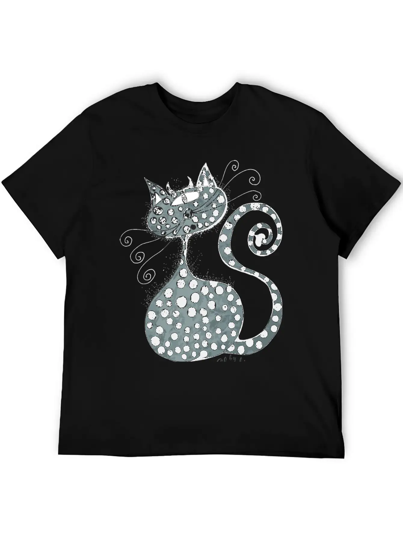 Claudia Worms Cat Stylish Everyday T-Shirt – Unisex Basic Cotton Tee
