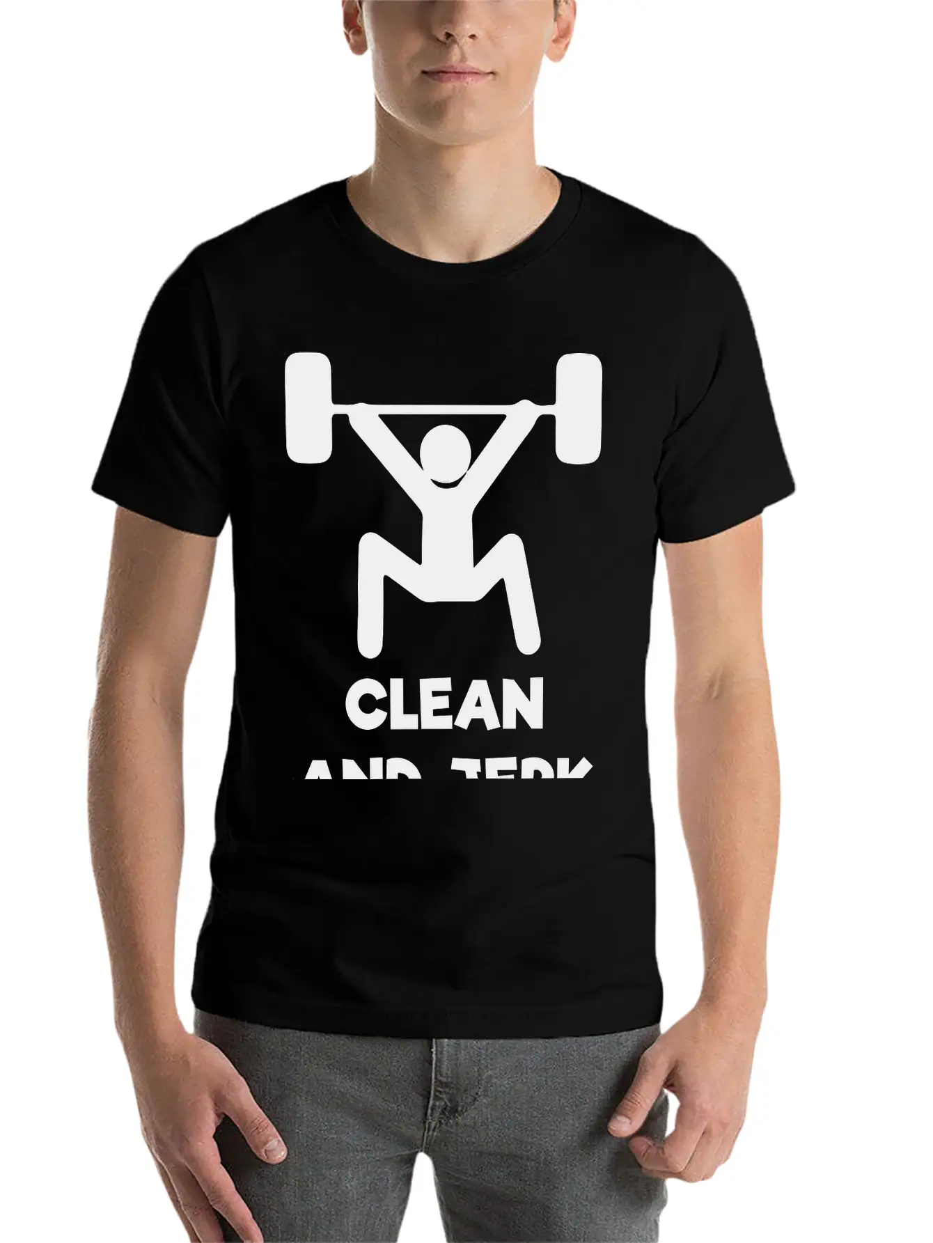 Clean And-Jerk Gym Timeless Short Sleeve Tee – Comfy And Minimalist Design