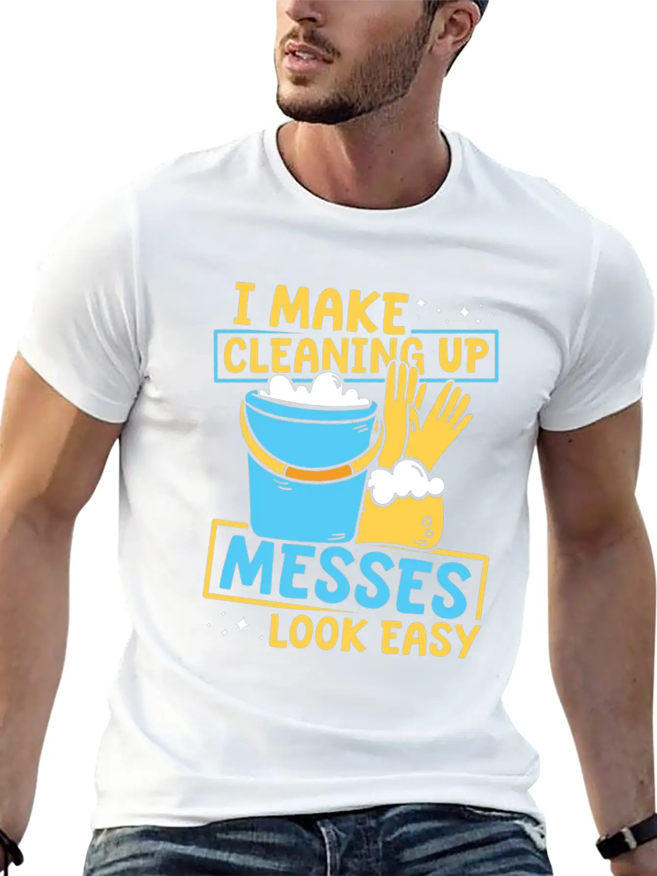 Cleaner Stylish Everyday T-Shirt – Unisex Basic Cotton Tee