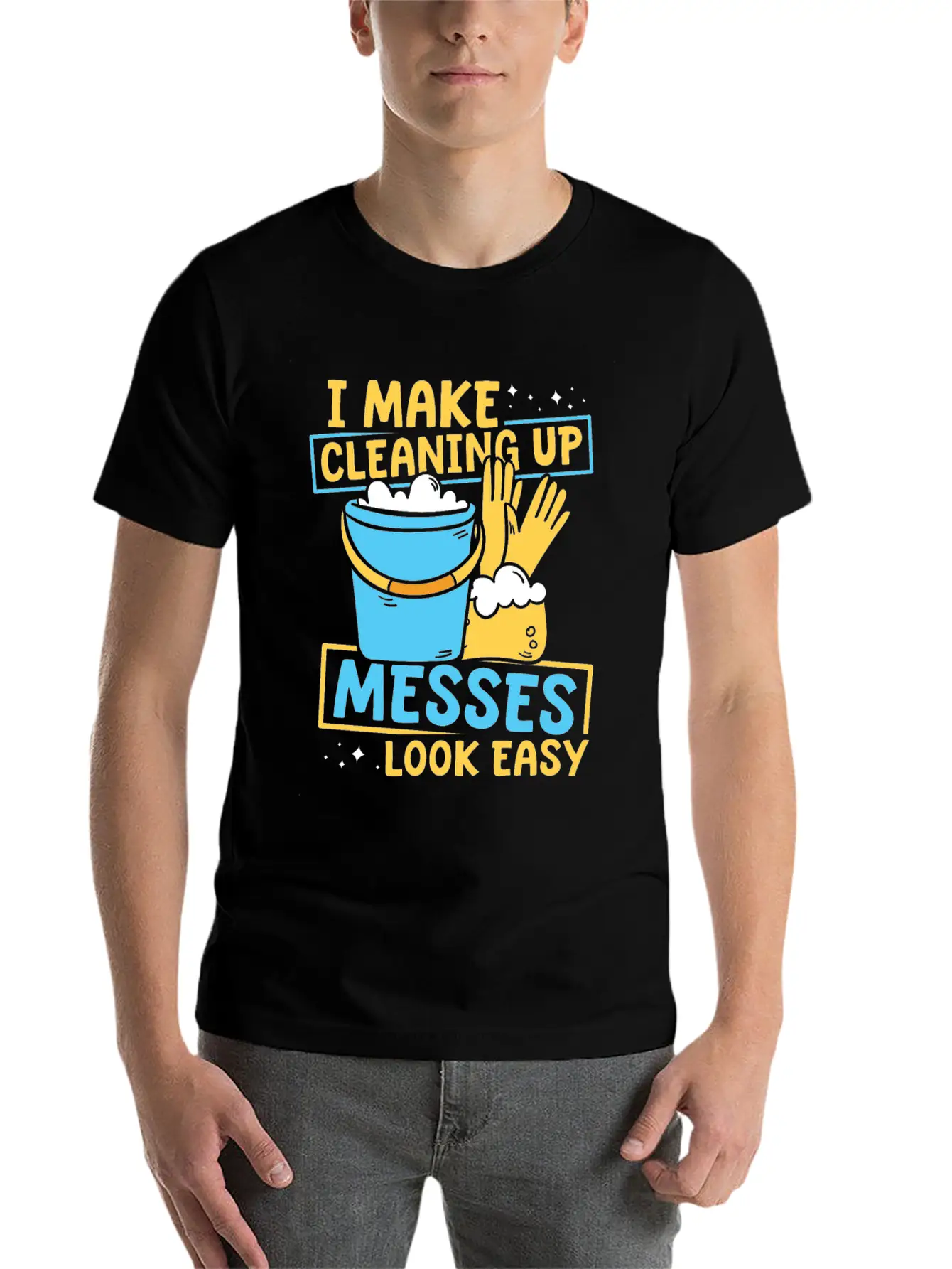 Cleaner Stylish Everyday T-Shirt – Unisex Basic Cotton Tee