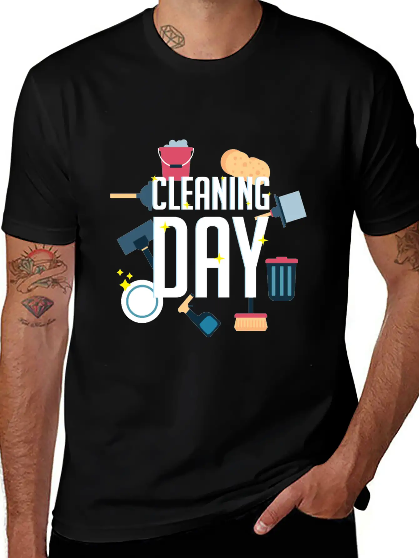 Cleaning Day Helper Or Housewife Gift Unisex Casual T-Shirt – Clean Design For Daily Comfort