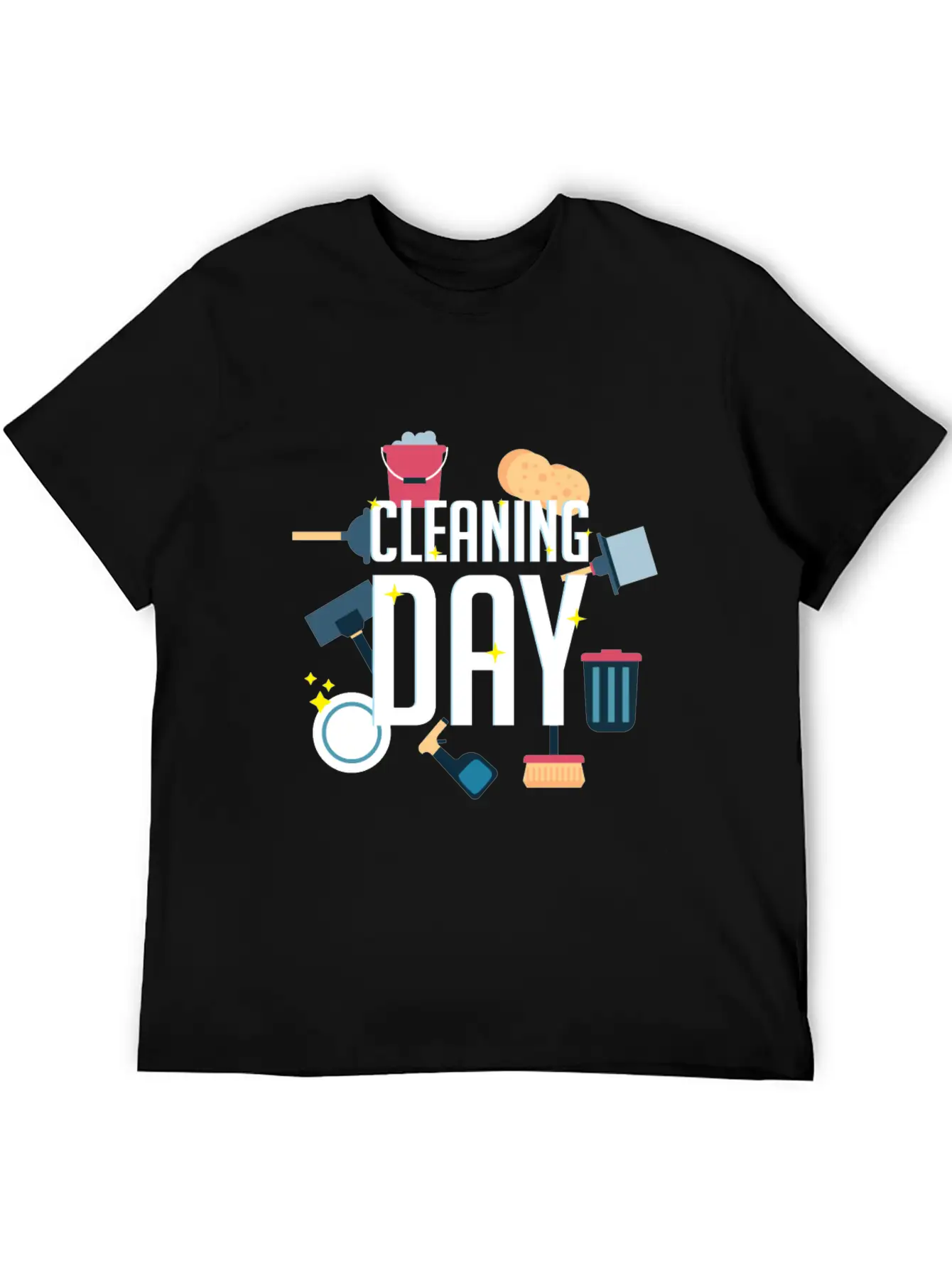 Cleaning Day Helper Or Housewife Gift Unisex Casual T-Shirt – Clean Design For Daily Comfort