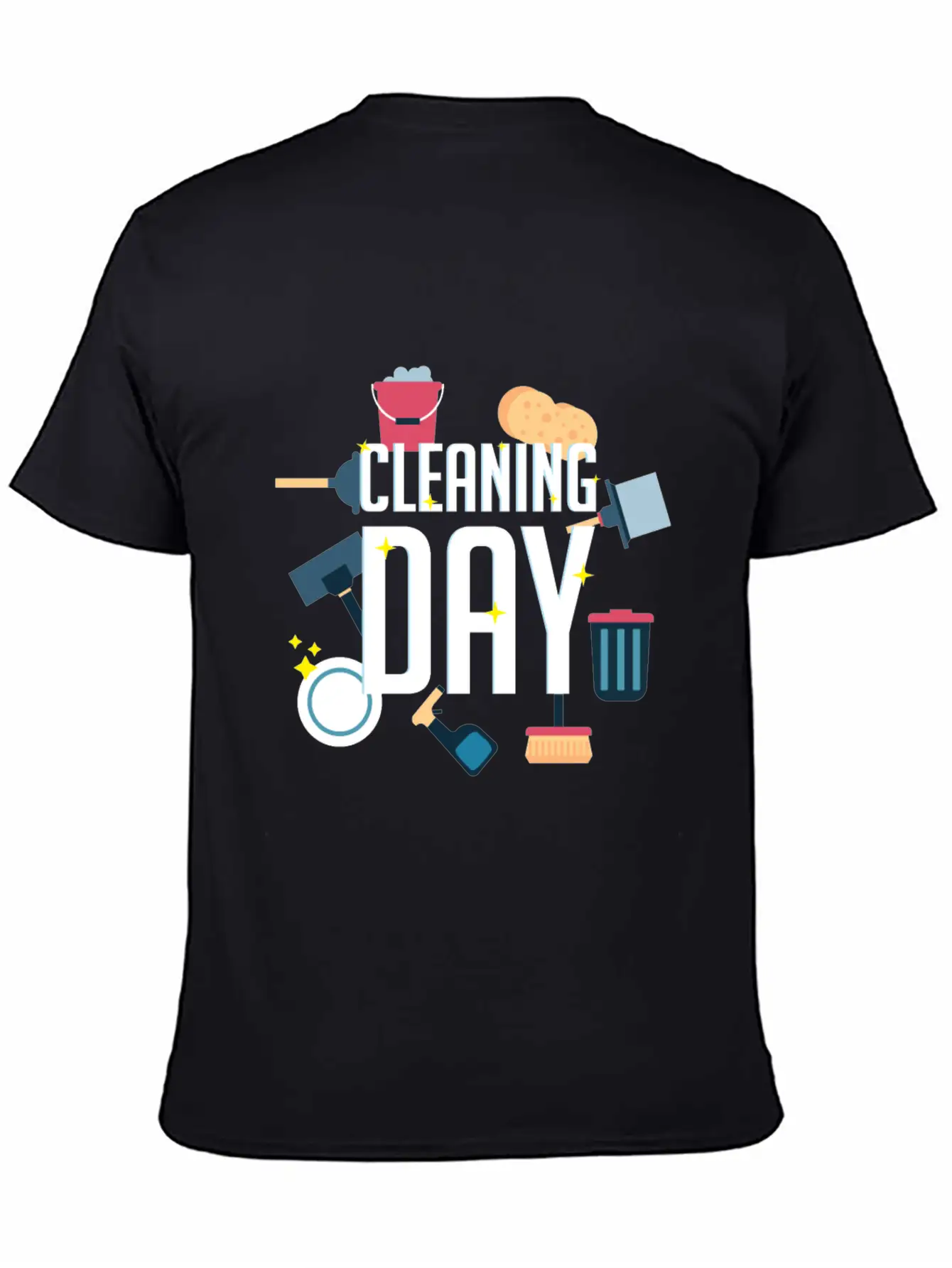 Cleaning Day Helper Or Housewife Gift Unisex Casual T-Shirt – Clean Design For Daily Comfort