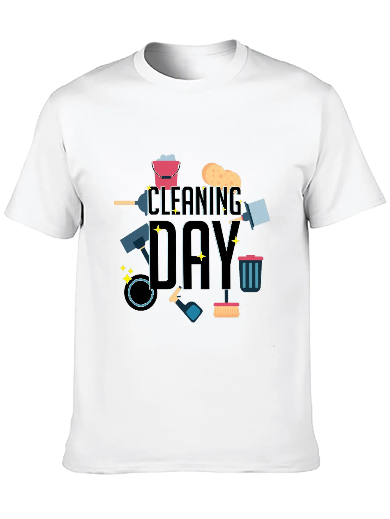 Cleaning Day Helper Or Housewife Gift Unisex Casual T-Shirt – Clean Design For Daily Comfort