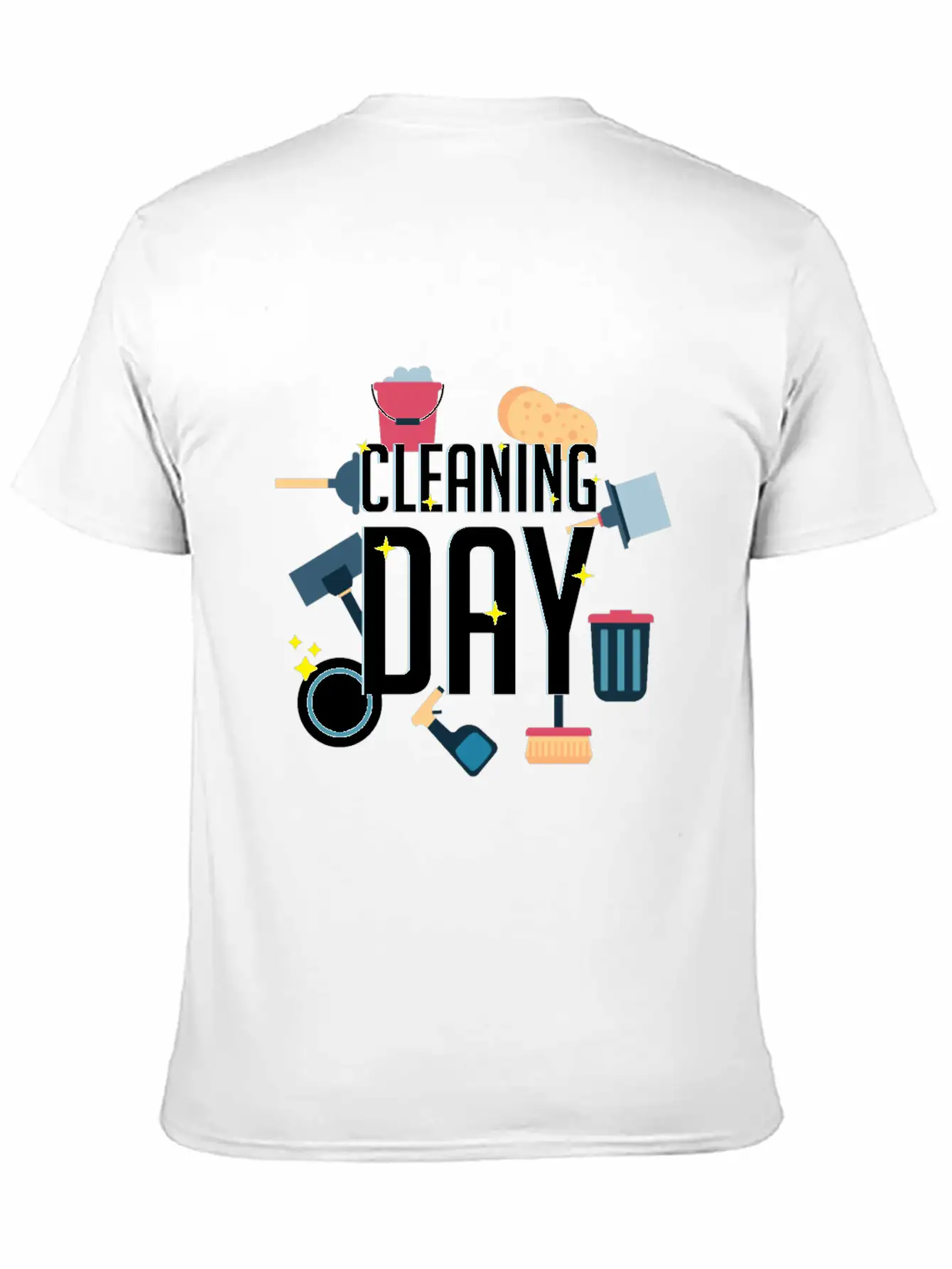 Cleaning Day Helper Or Housewife Gift Unisex Casual T-Shirt – Clean Design For Daily Comfort