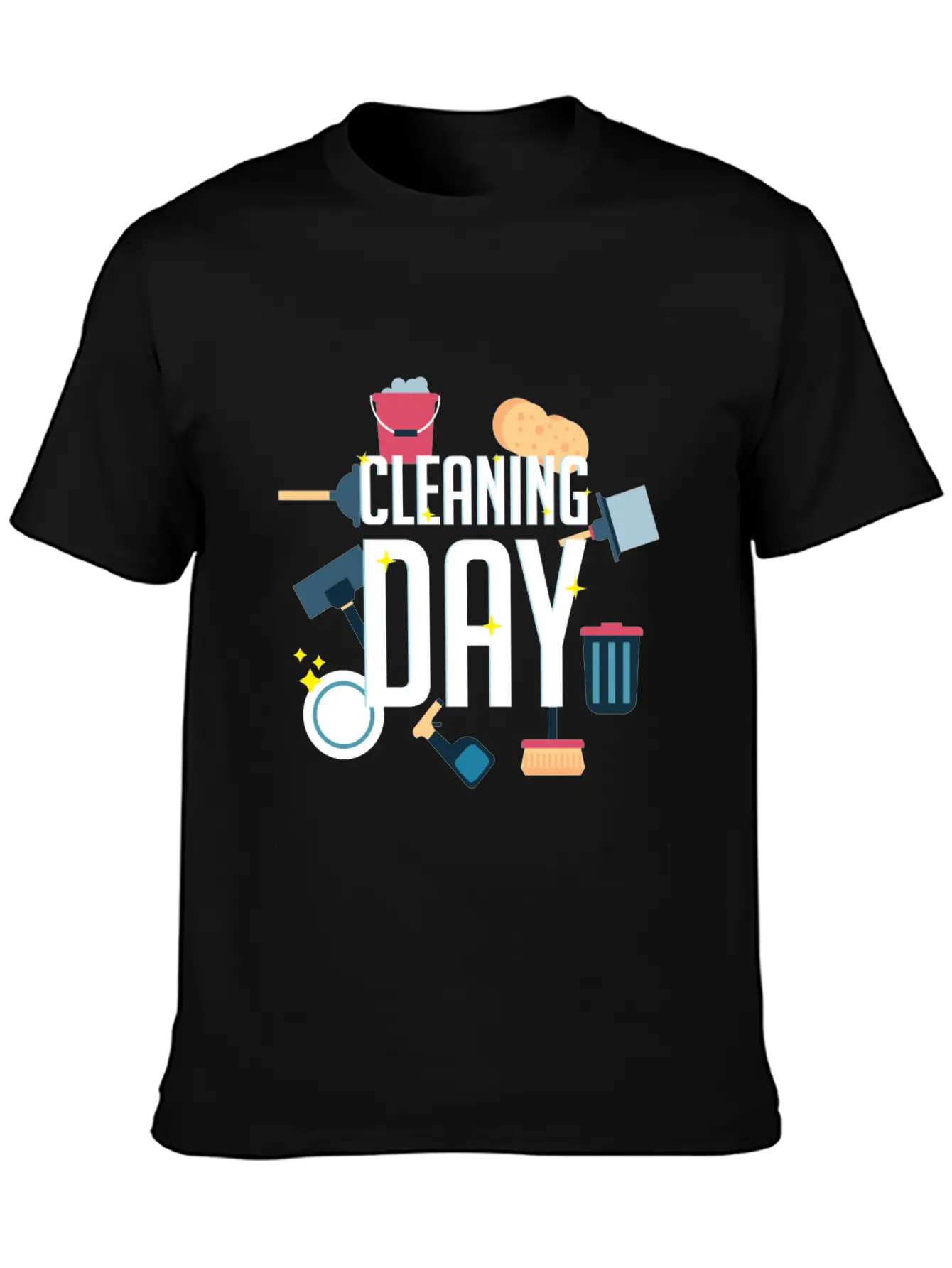 Cleaning Day Helper Or Housewife Gift Unisex Casual T-Shirt – Clean Design For Daily Comfort