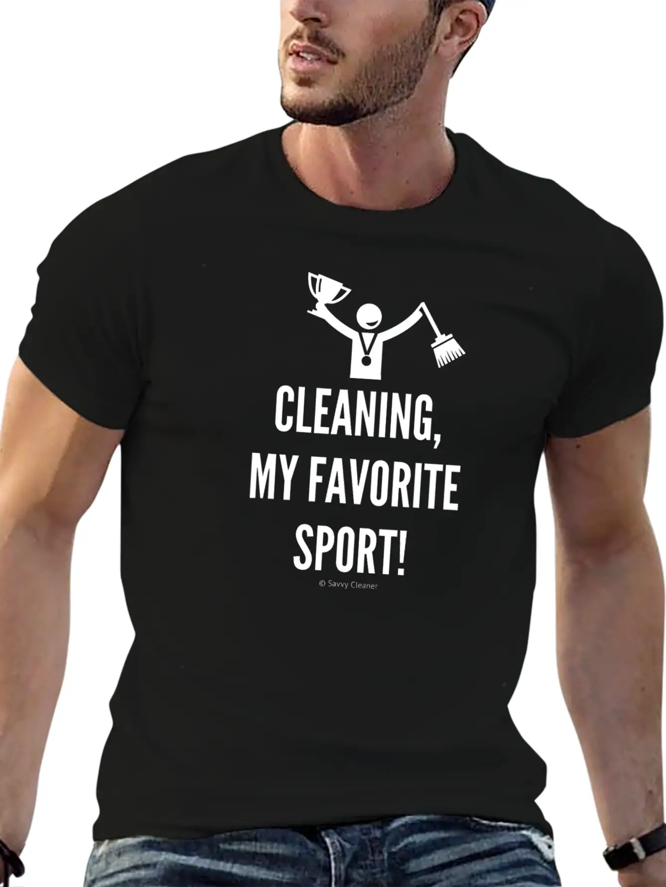 Cleaning My Favorite Sport T Shirt Comfortable Minimalist Graphic Tee – Summer Style Essential