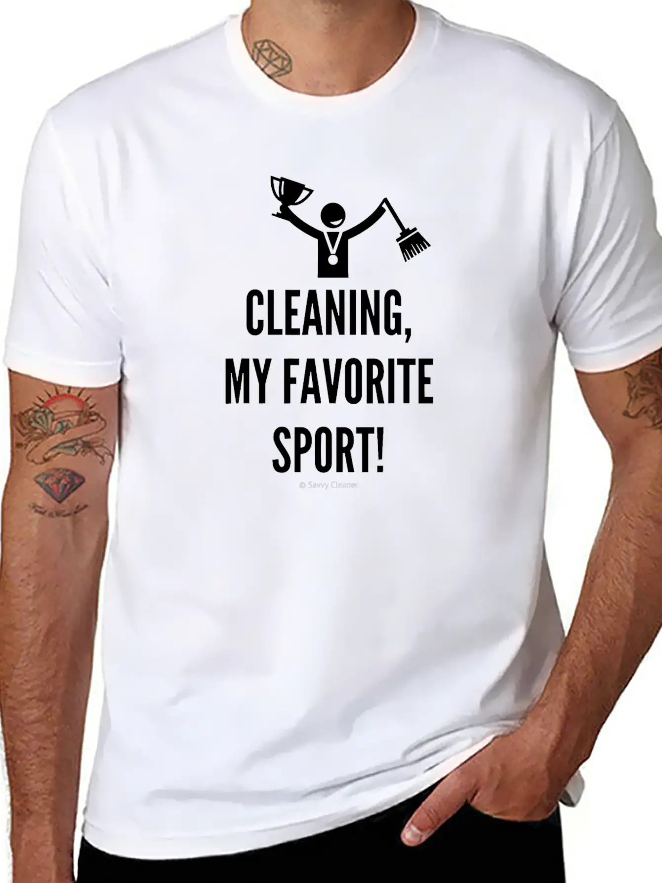 Cleaning My Favorite Sport T Shirt Comfortable Minimalist Graphic Tee – Summer Style Essential