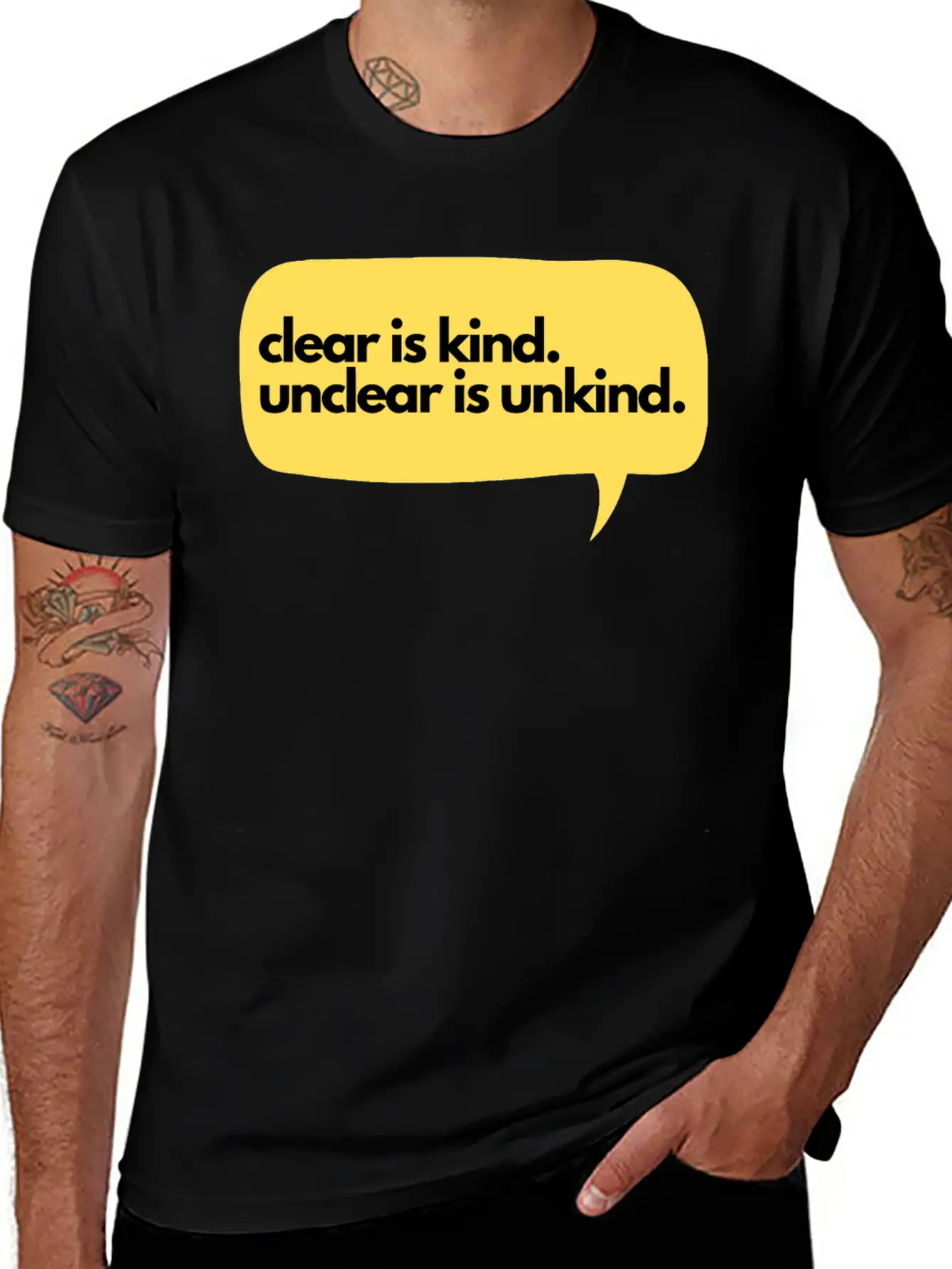 Clear Is Kind Stylish Everyday T-Shirt – Unisex Basic Cotton Tee