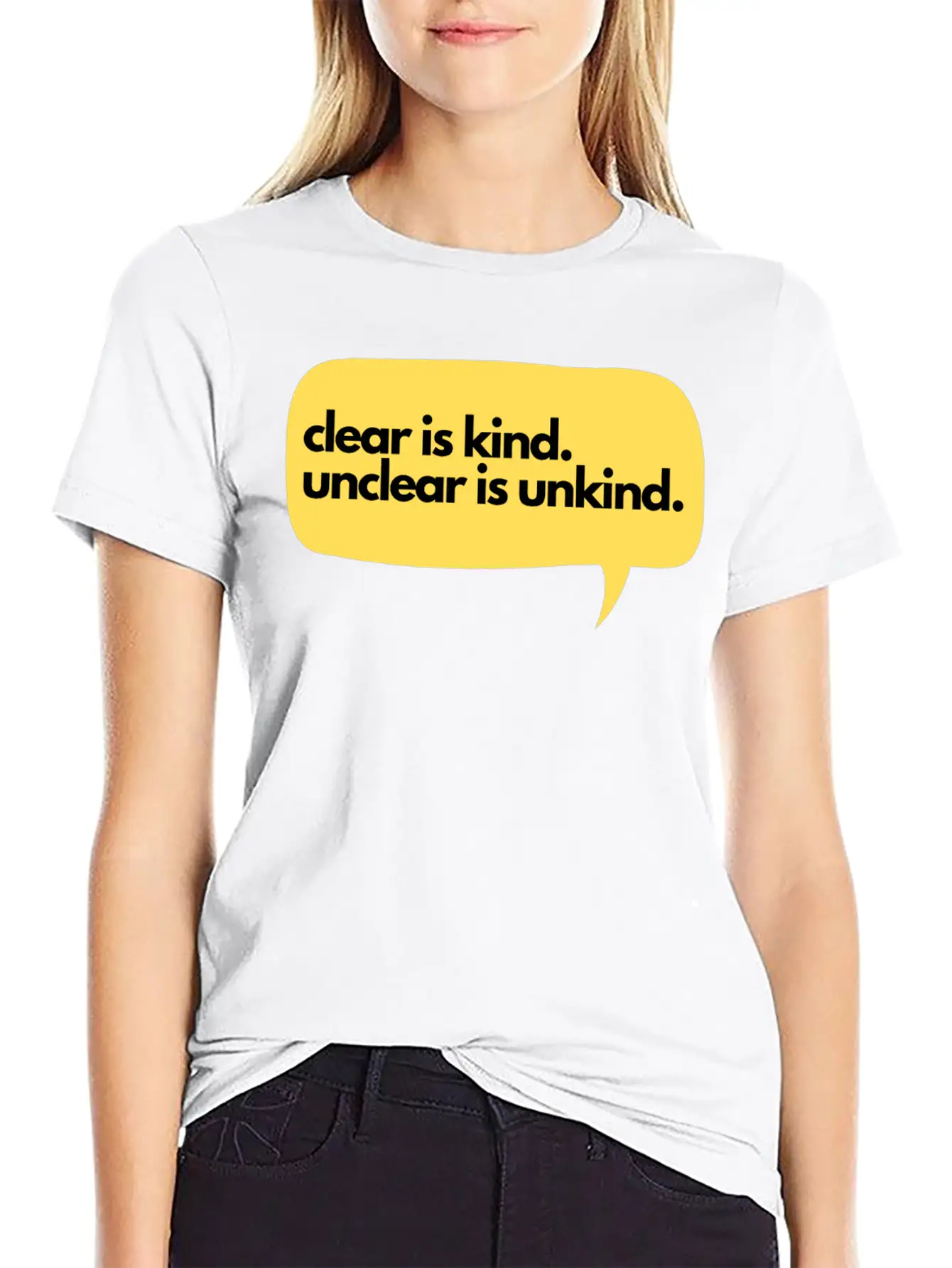 Clear Is Kind Stylish Everyday T-Shirt – Unisex Basic Cotton Tee