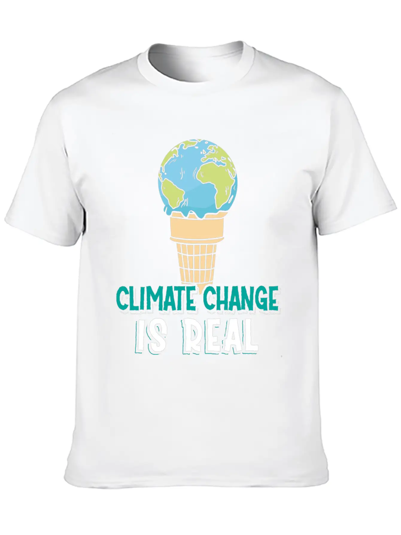 Climate Change Is Real Klimawandel Globale Stylish Everyday T-Shirt – Unisex Basic Cotton Tee