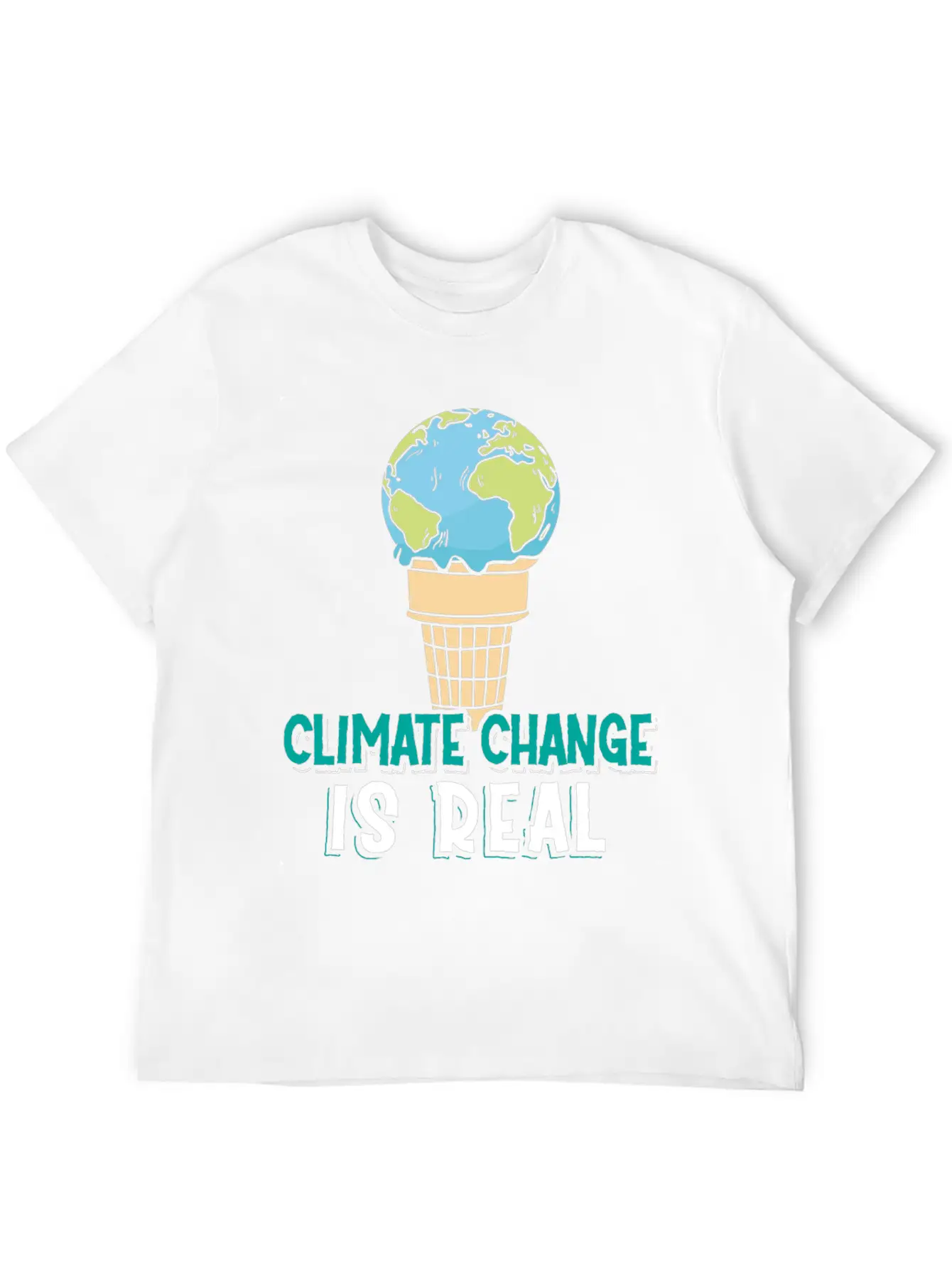 Climate Change Is Real Klimawandel Globale Stylish Everyday T-Shirt – Unisex Basic Cotton Tee