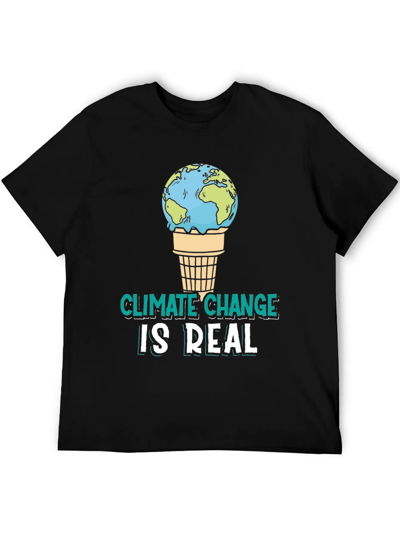 Climate Change Is Real Klimawandel Globale Stylish Everyday T-Shirt – Unisex Basic Cotton Tee