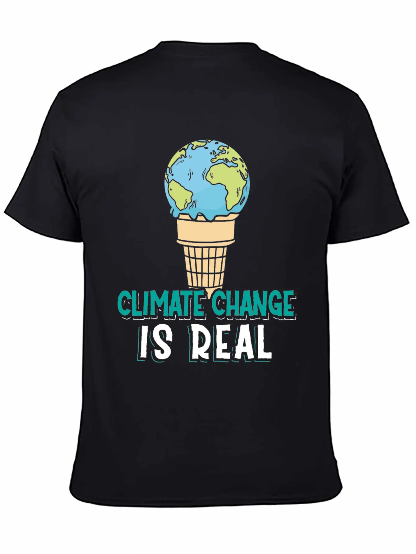 Climate Change Is Real Klimawandel Globale Stylish Everyday T-Shirt – Unisex Basic Cotton Tee