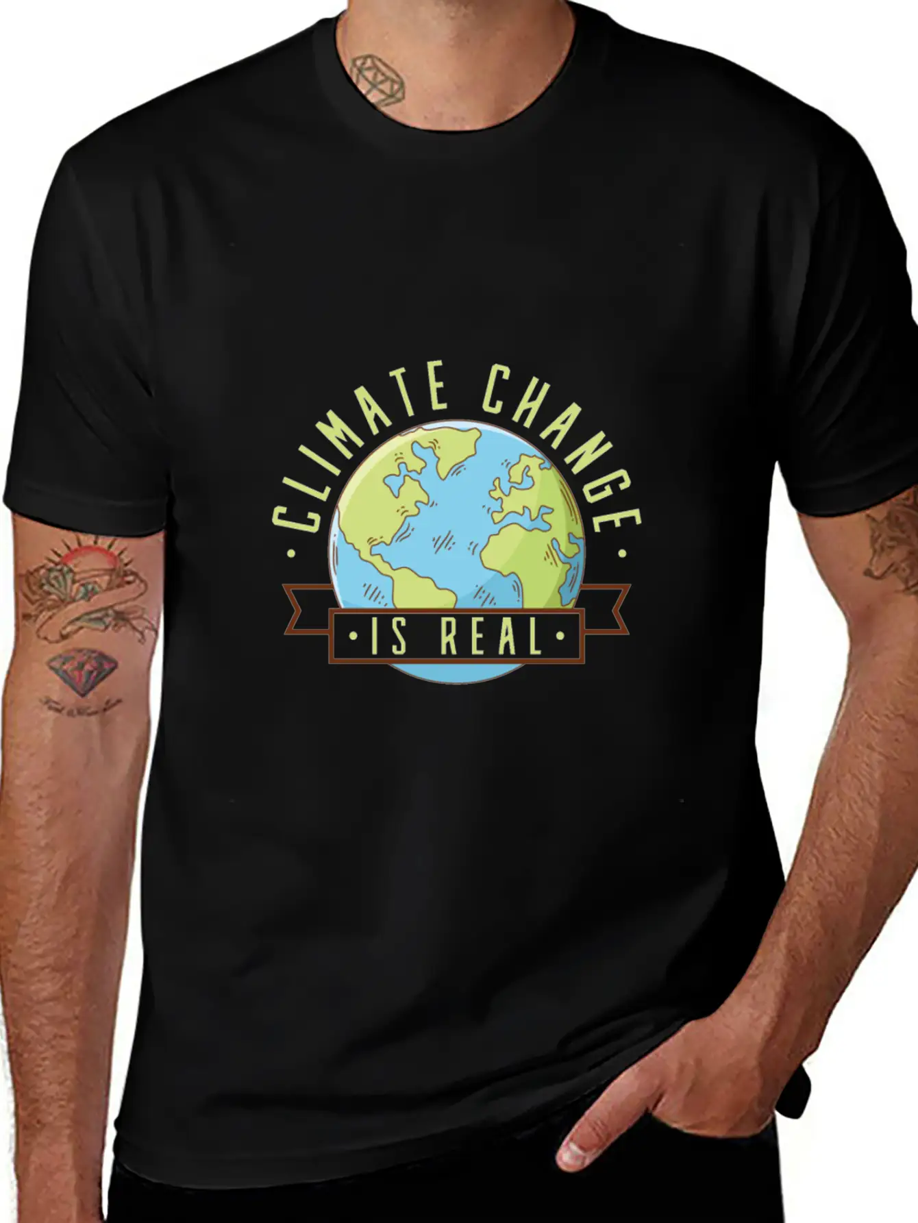 Climate Change Unisex Short Sleeve Soft Cotton T-Shirt – Casual Everyday Wear