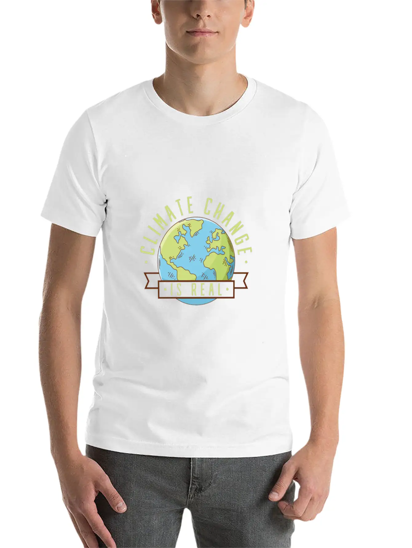 Climate Change Unisex Short Sleeve Soft Cotton T-Shirt – Casual Everyday Wear