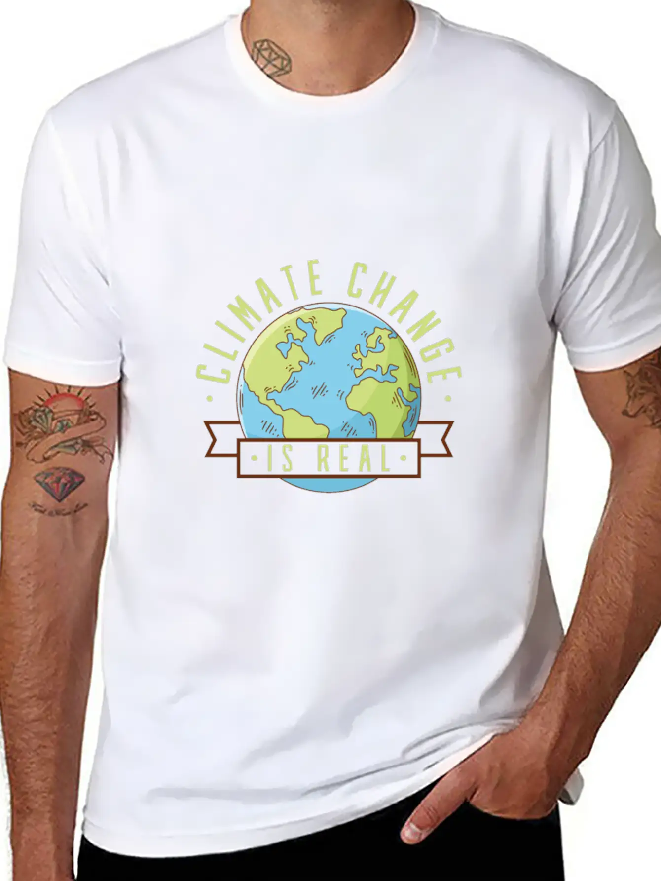 Climate Change Unisex Short Sleeve Soft Cotton T-Shirt – Casual Everyday Wear