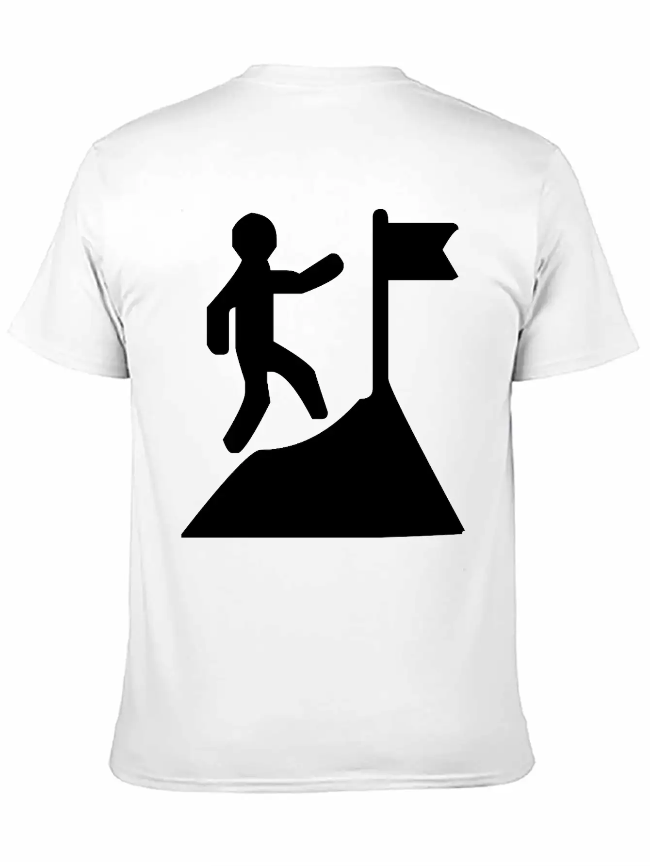 Climbing A Mountain Unisex Short Sleeve Soft Cotton T-Shirt – Casual Everyday Wear