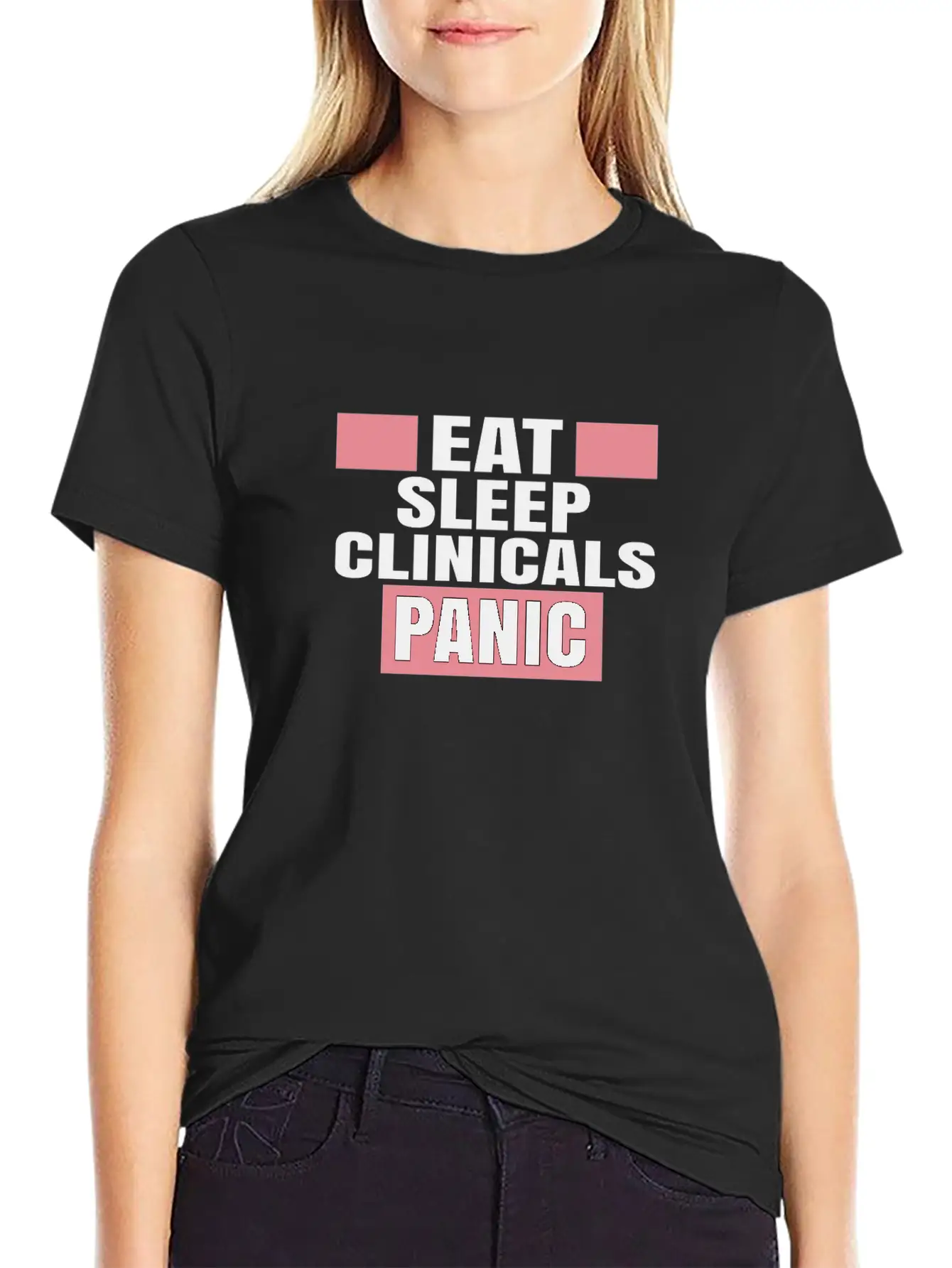 CLINICALS PANIC Unisex Short Sleeve Soft Cotton T-Shirt – Casual Everyday Wear