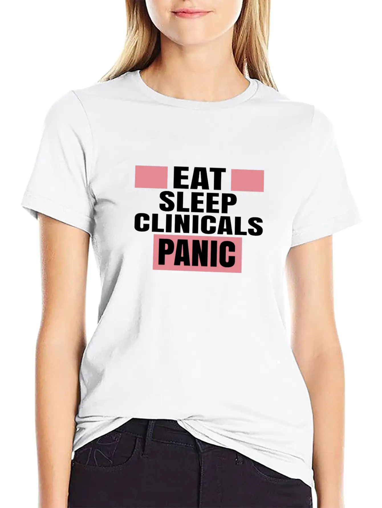 CLINICALS PANIC Unisex Short Sleeve Soft Cotton T-Shirt – Casual Everyday Wear