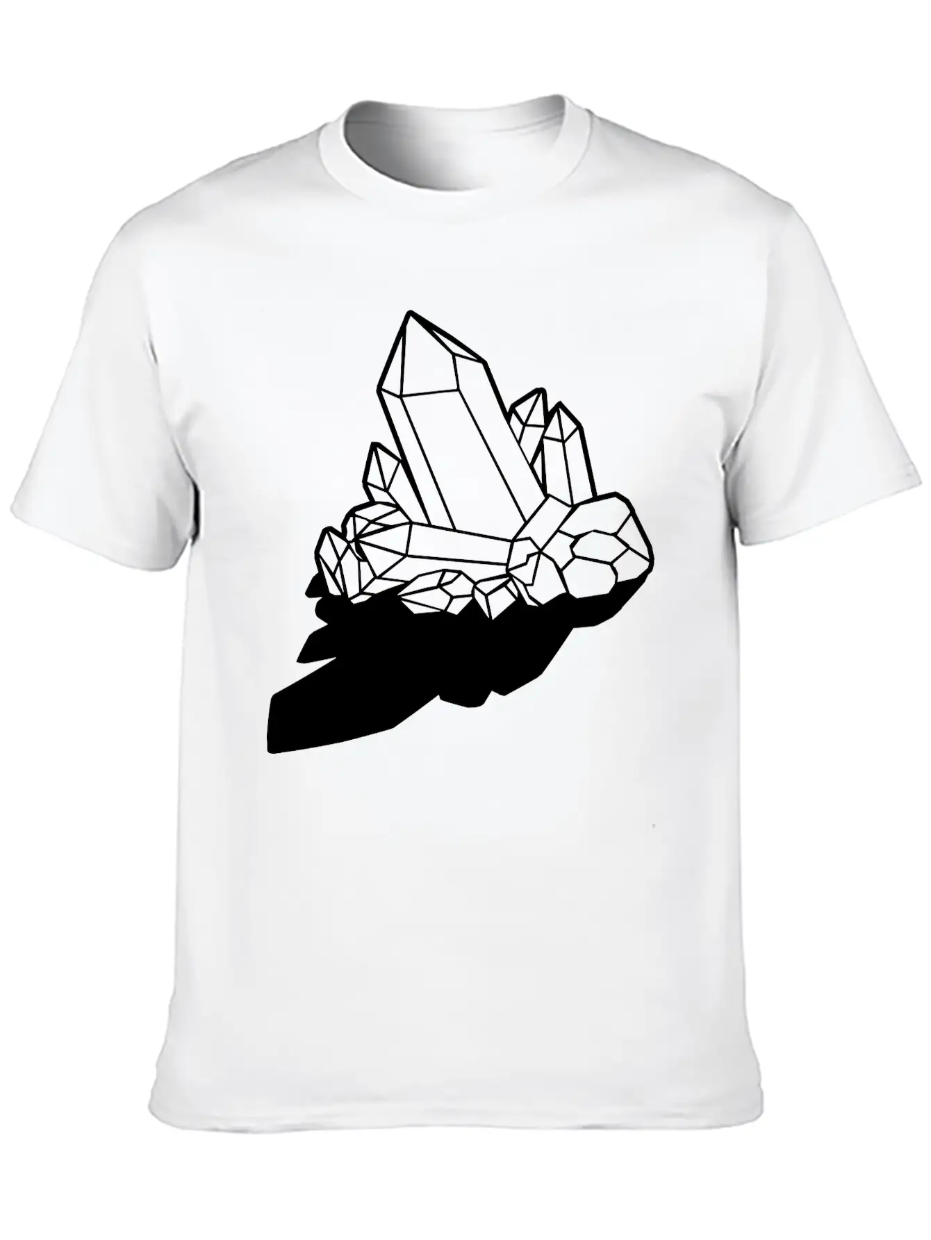Clipart Shadow Crystal Stylish Everyday T-Shirt – Unisex Basic Cotton Tee