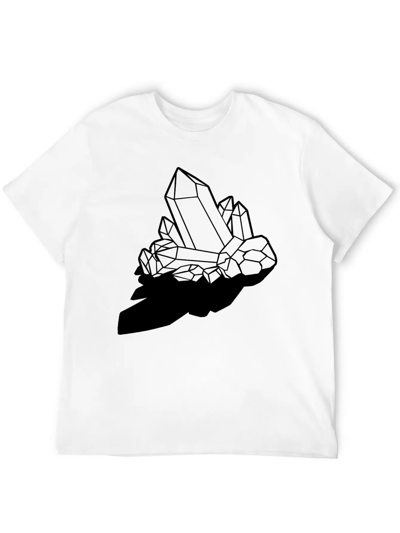 Clipart Shadow Crystal Stylish Everyday T-Shirt – Unisex Basic Cotton Tee