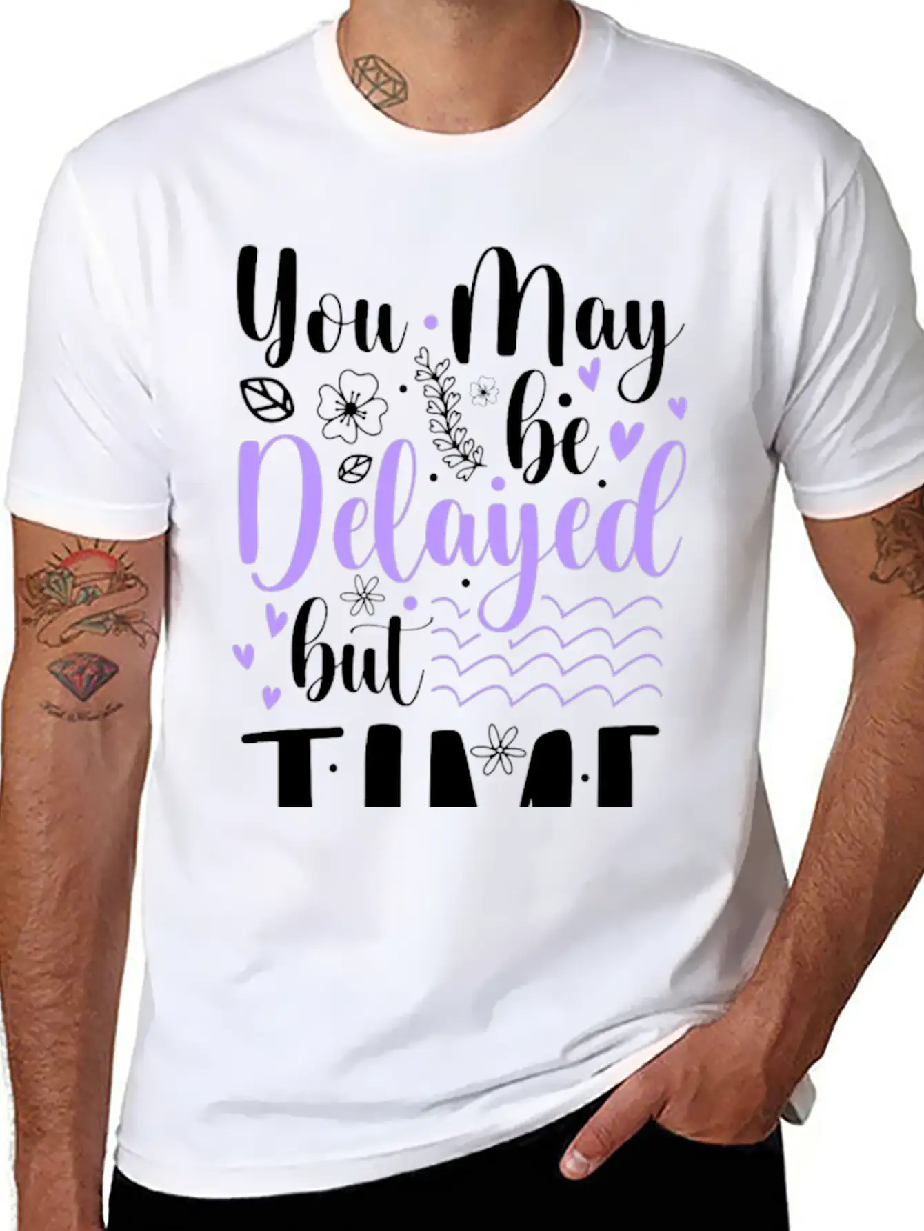 Clock Sign Friendship Stylish Everyday T-Shirt – Unisex Basic Cotton Tee