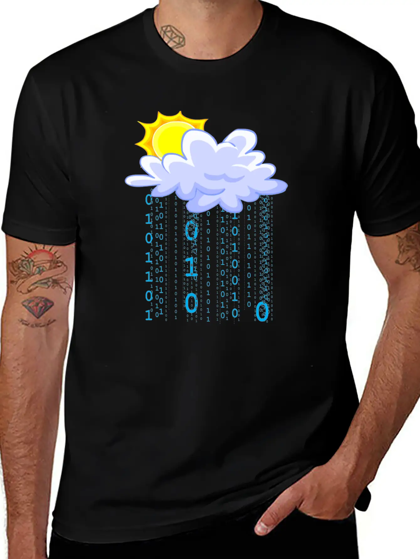 Cloud Code Unisex Short Sleeve Soft Cotton T-Shirt – Casual Everyday Wear