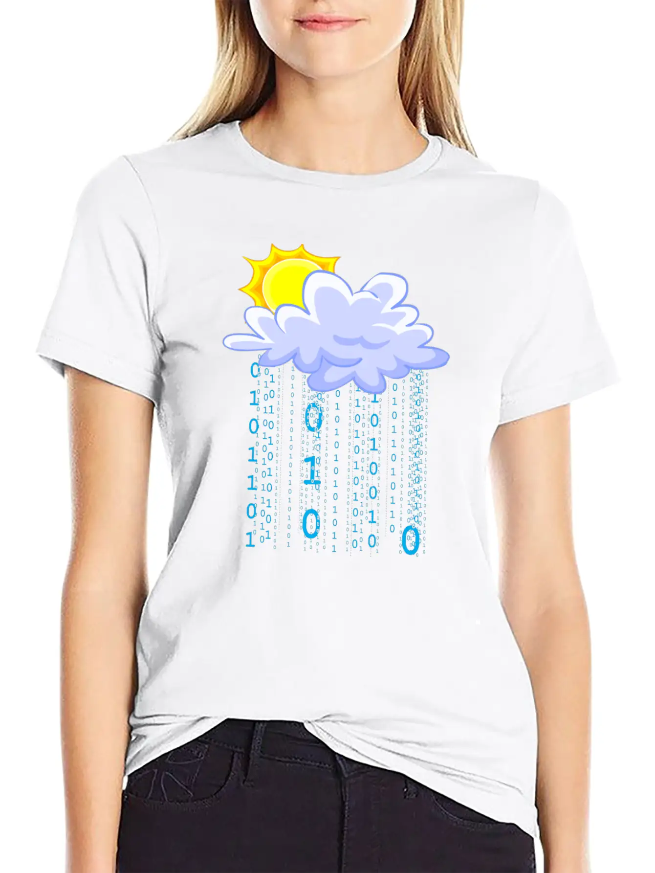 Cloud Code Unisex Short Sleeve Soft Cotton T-Shirt – Casual Everyday Wear