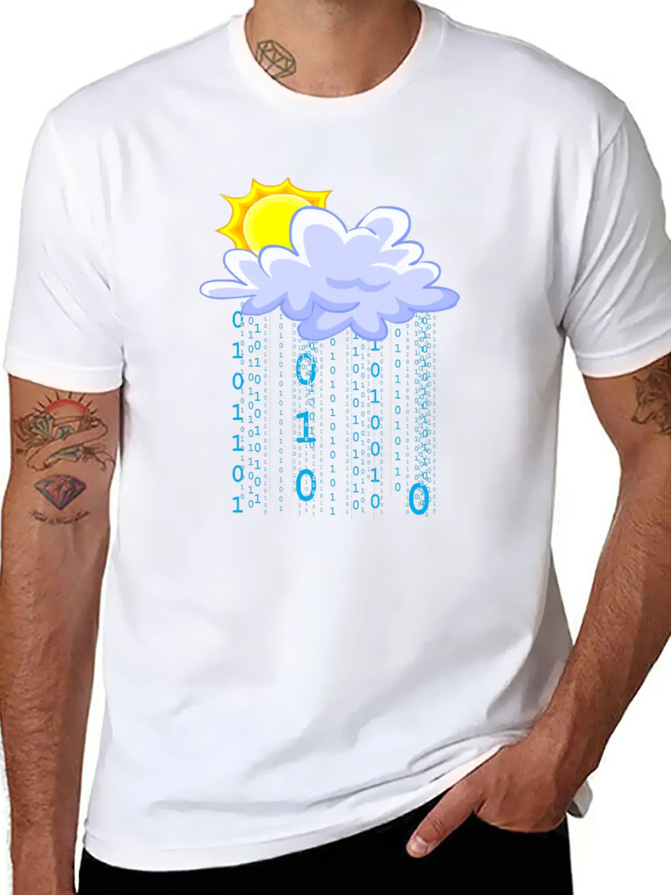 Cloud Code Unisex Short Sleeve Soft Cotton T-Shirt – Casual Everyday Wear
