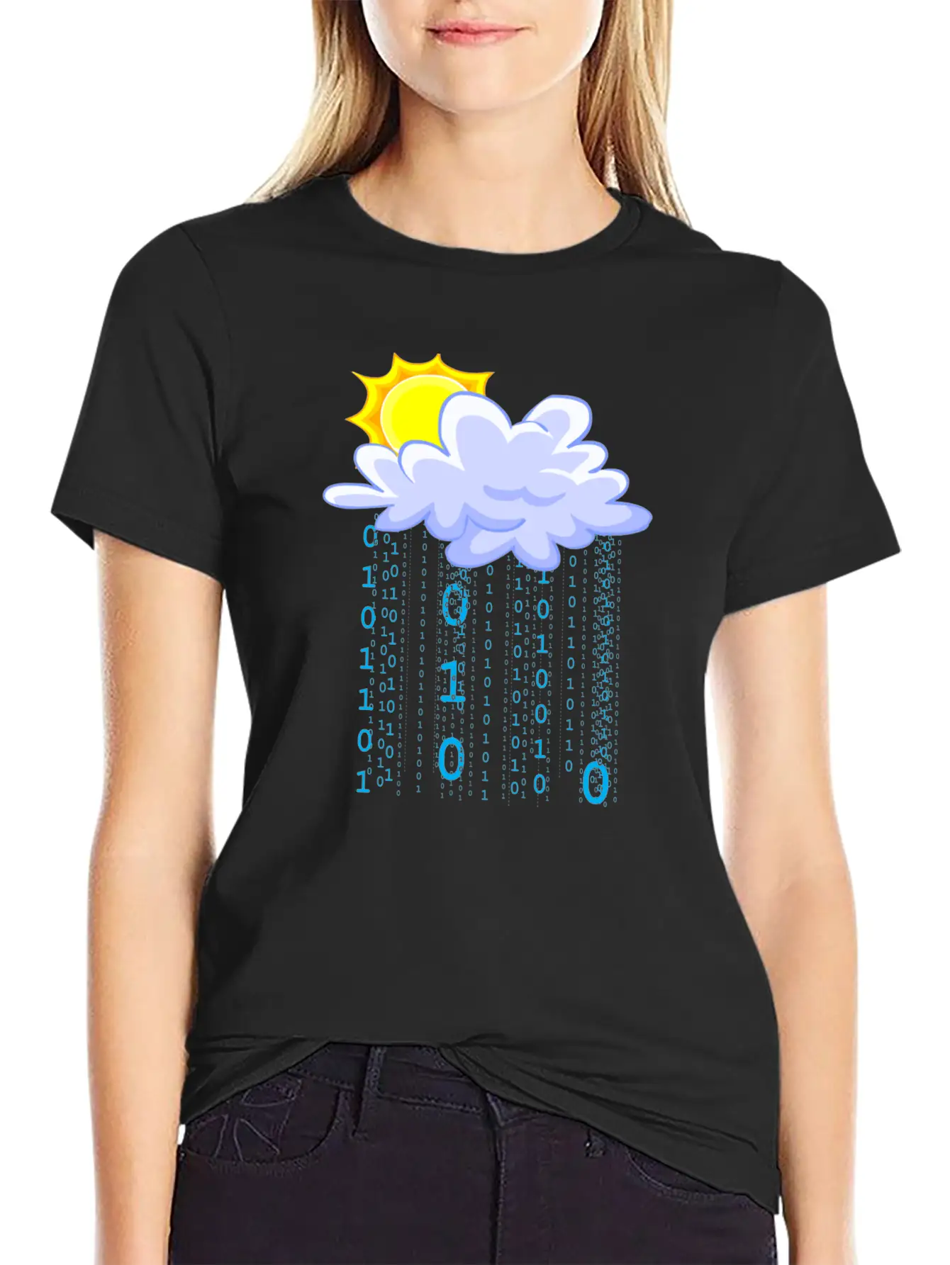 Cloud Code Unisex Short Sleeve Soft Cotton T-Shirt – Casual Everyday Wear