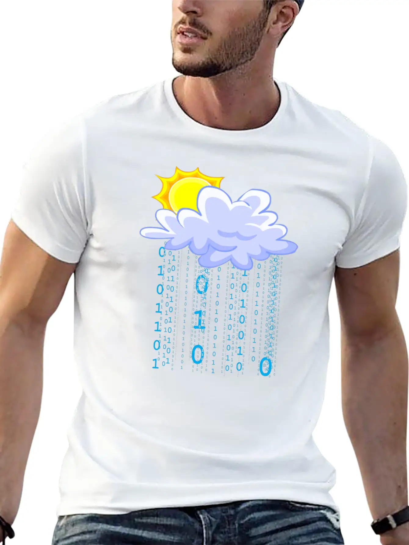 Cloud Code Unisex Short Sleeve Soft Cotton T-Shirt – Casual Everyday Wear