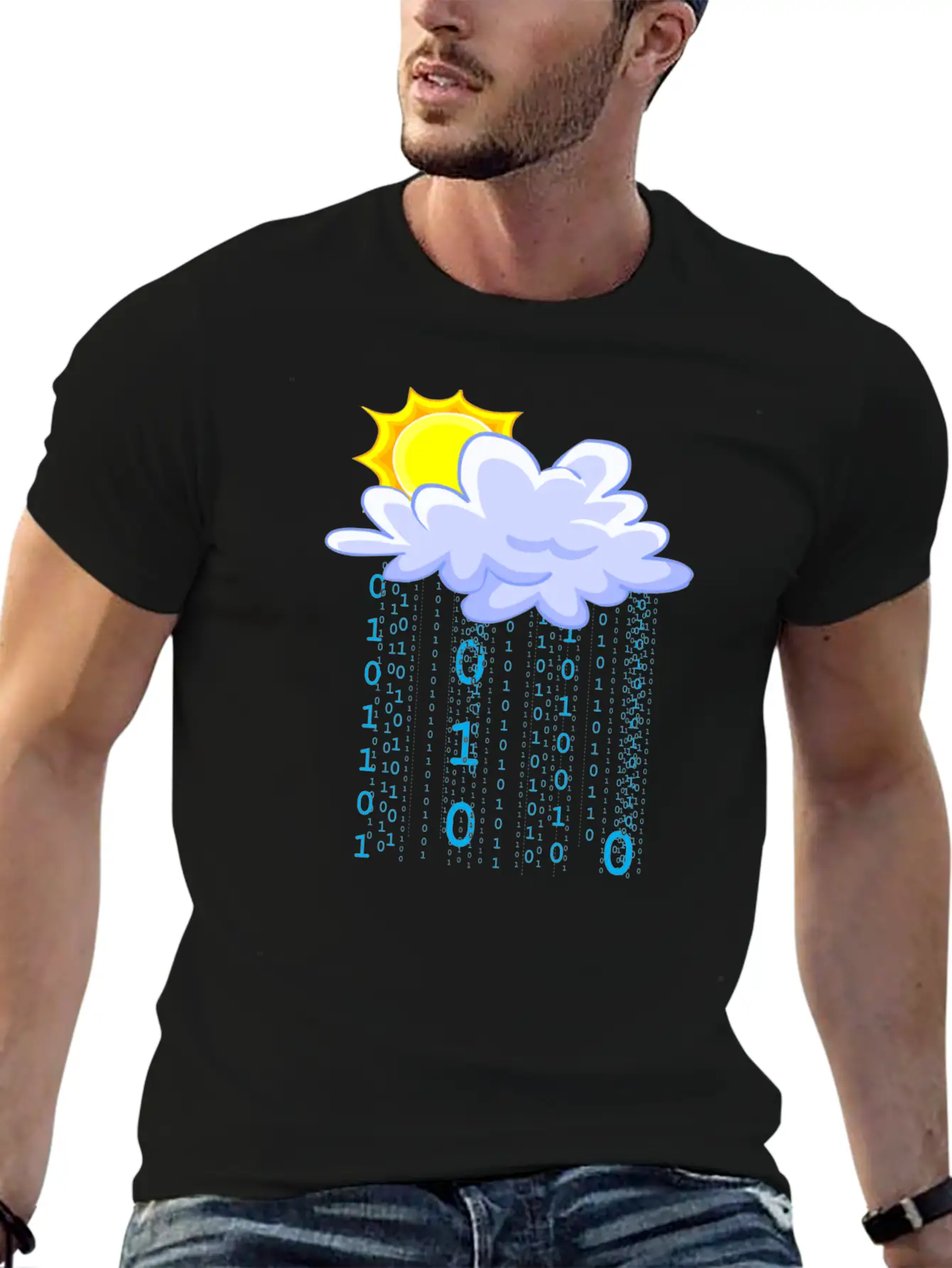 Cloud Code Unisex Short Sleeve Soft Cotton T-Shirt – Casual Everyday Wear