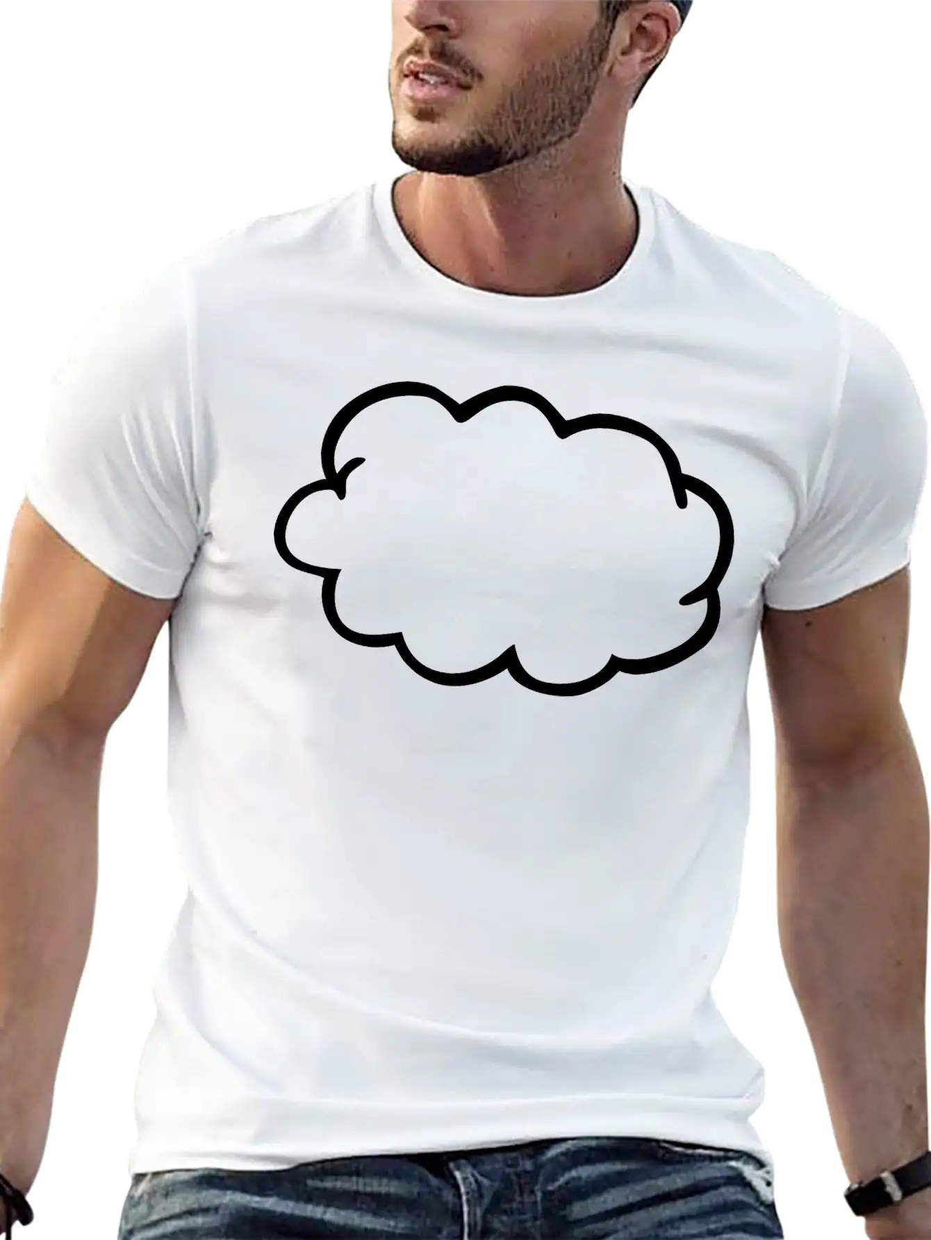 Cloud Comfortable Minimalist Graphic Tee – Summer Style Essential