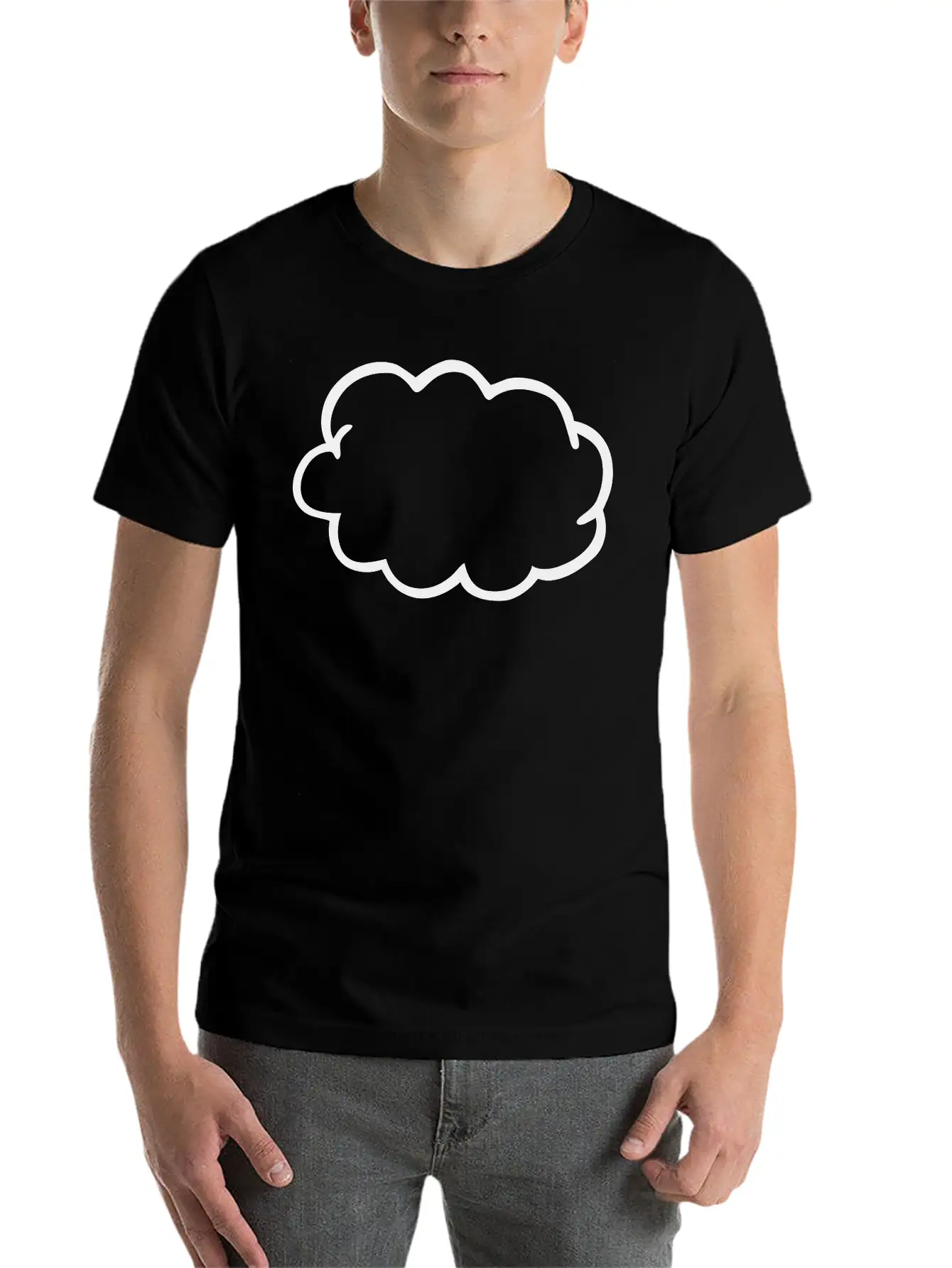 Cloud Comfortable Minimalist Graphic Tee – Summer Style Essential