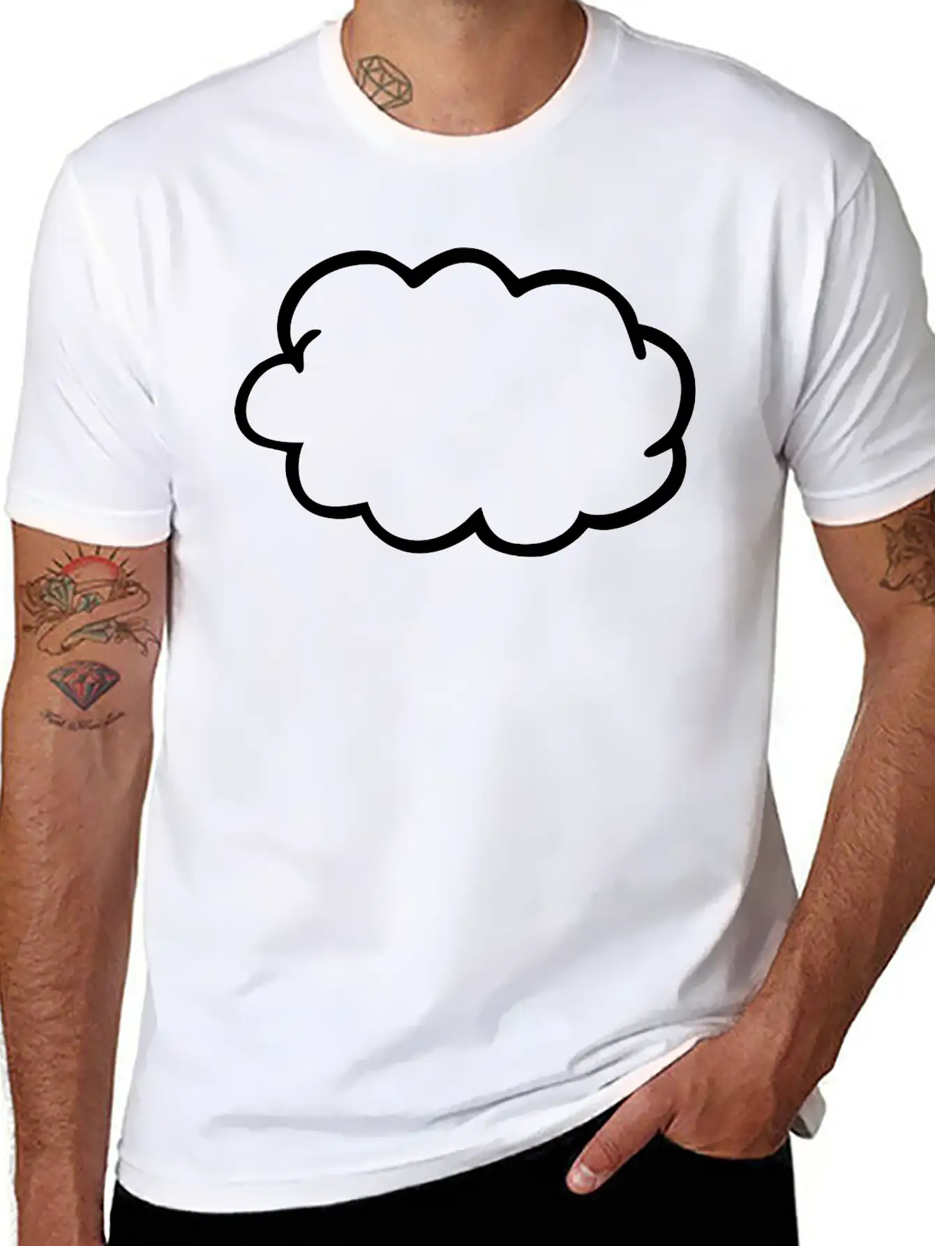 Cloud Comfortable Minimalist Graphic Tee – Summer Style Essential