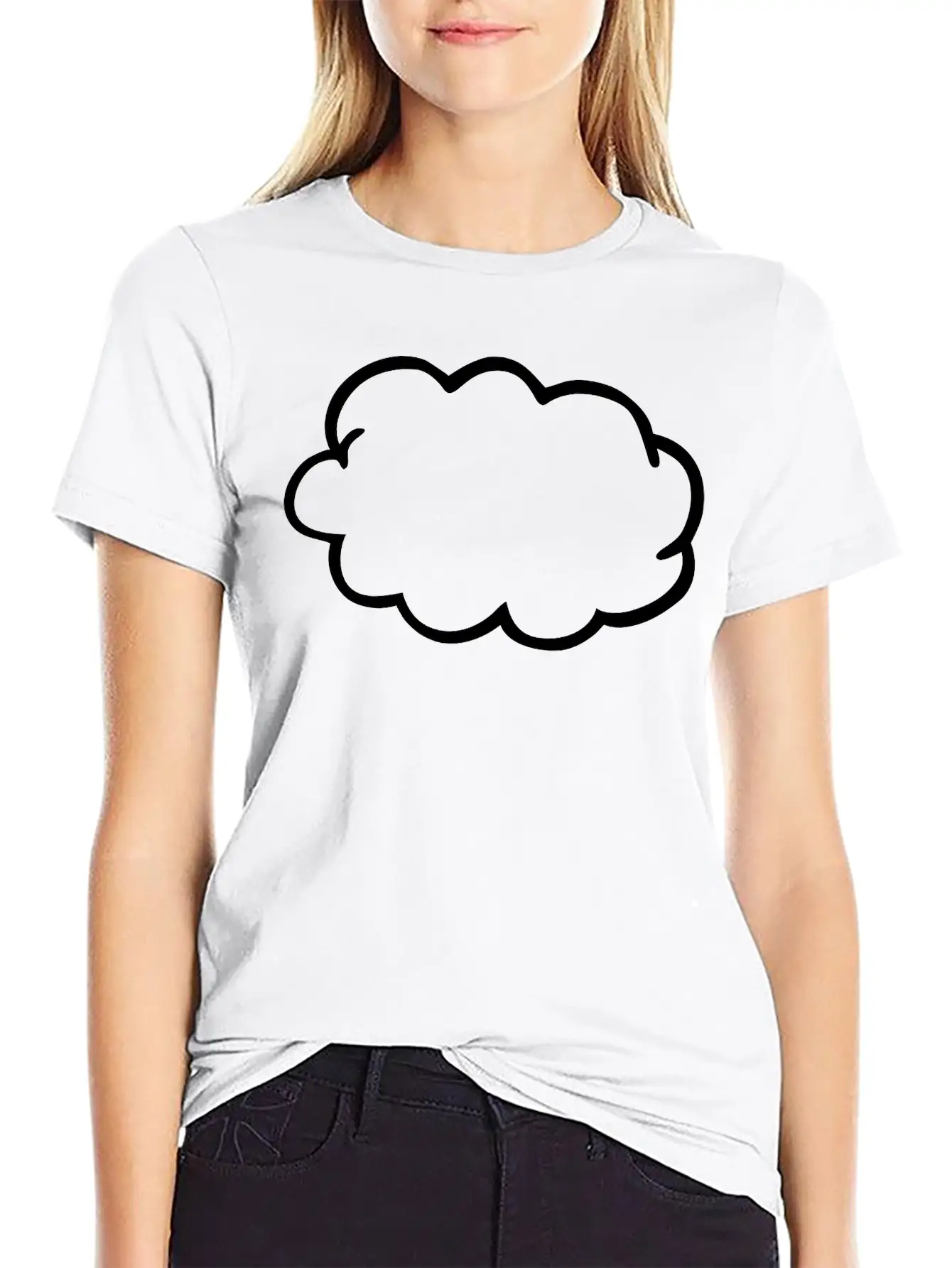 Cloud Comfortable Minimalist Graphic Tee – Summer Style Essential