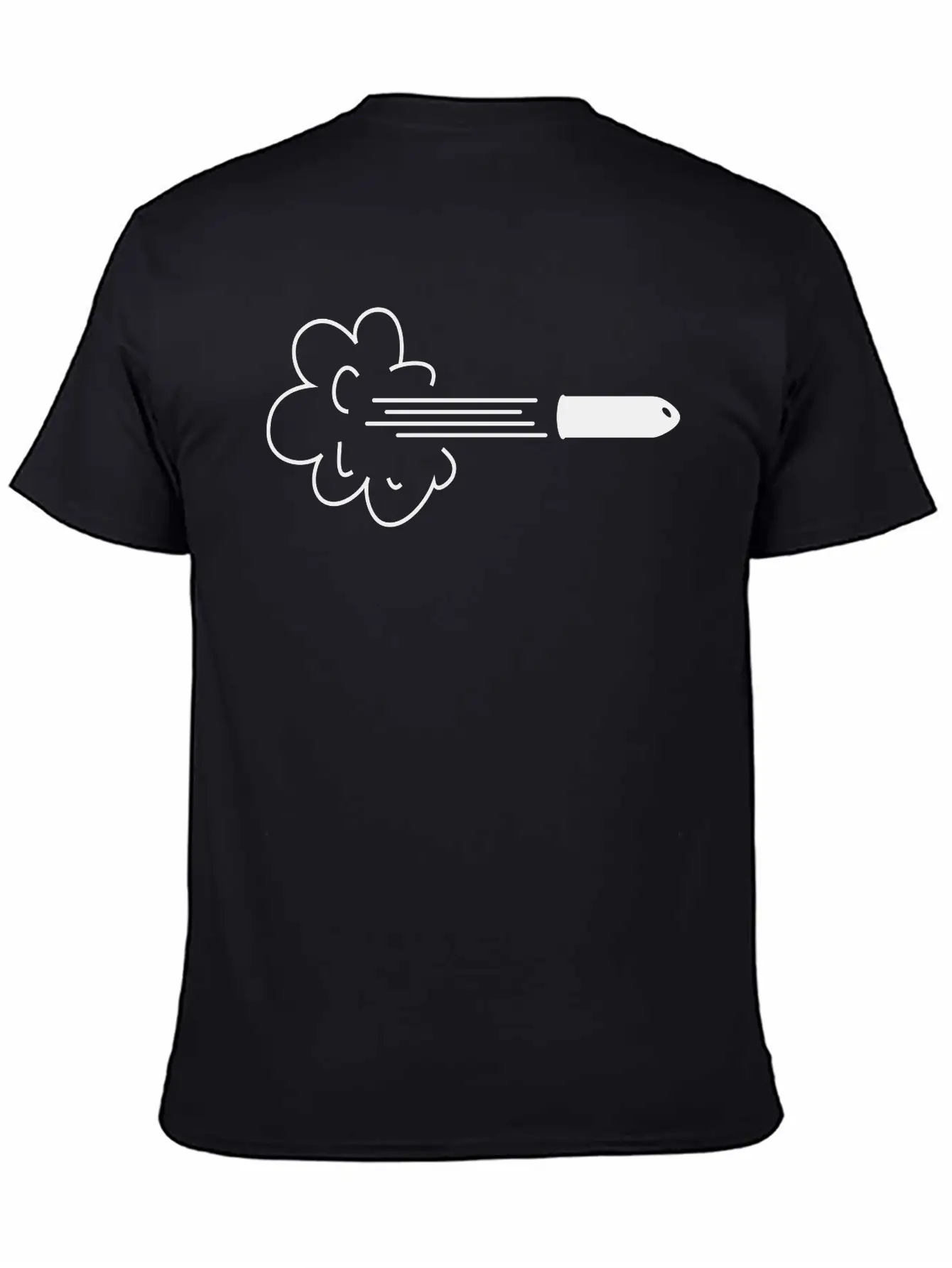 Cloud With Bullet Comfortable Minimalist Graphic Tee – Summer Style Essential